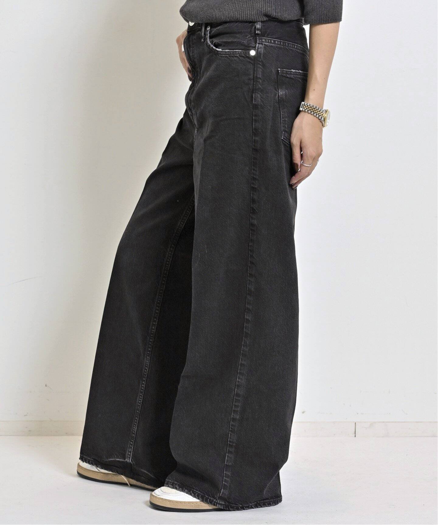 UPPER HIGHTS/アッパーハイツ】 THE SISTER DENIM（BLACK）（デニム  