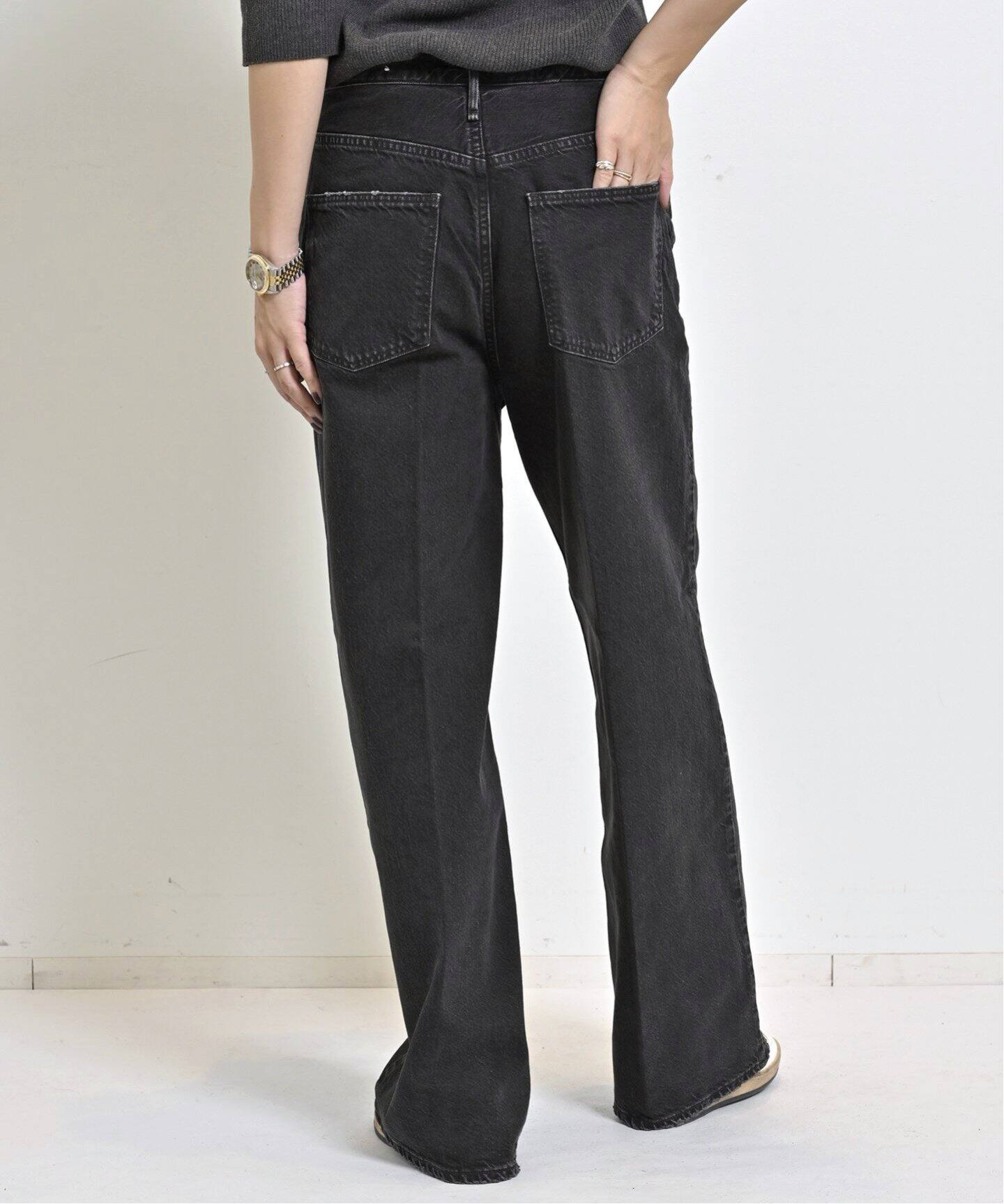 UPPER HIGHTS/アッパーハイツ】 THE SISTER DENIM（BLACK）（デニム  