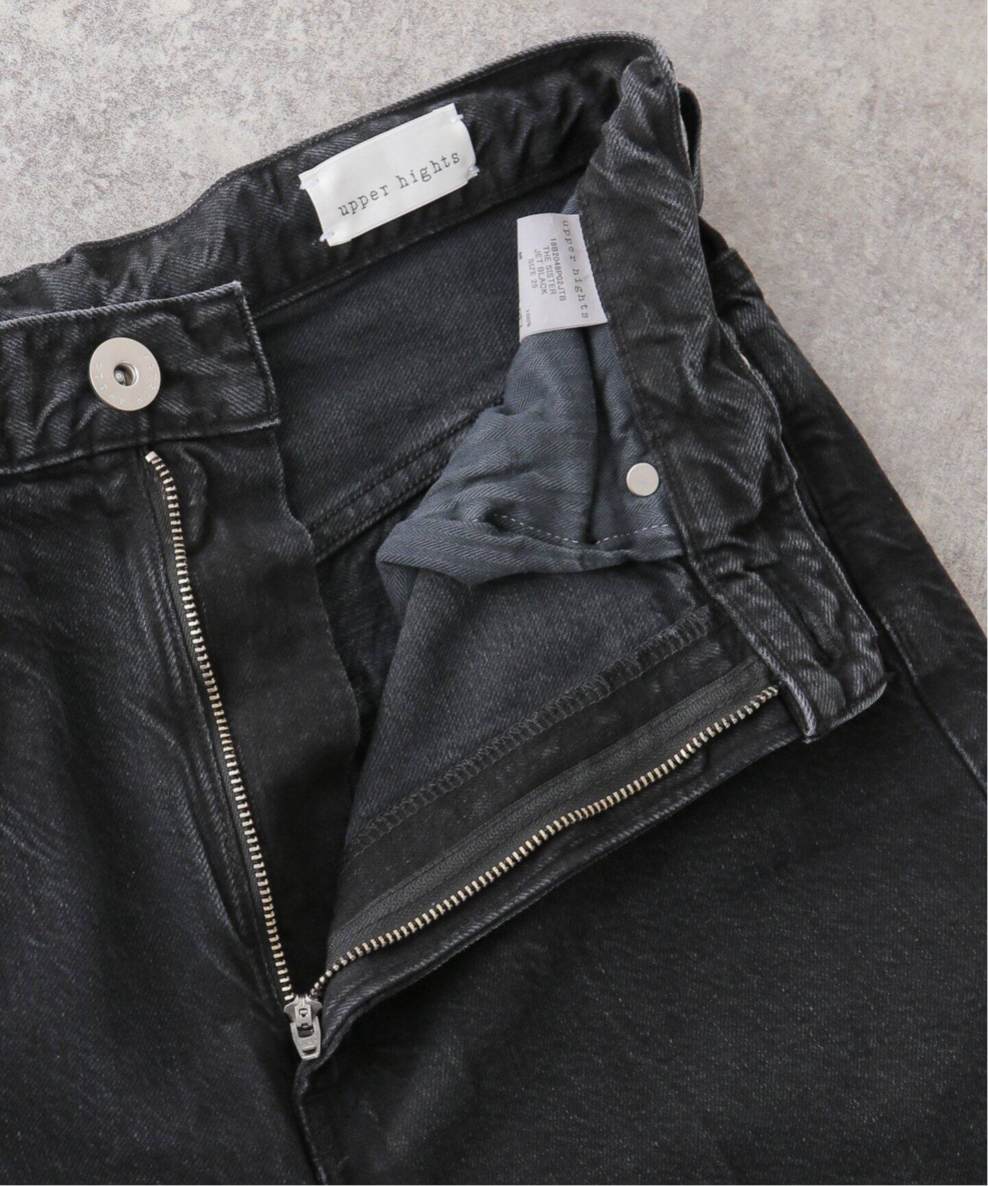UPPER HIGHTS/アッパーハイツ】 THE SISTER DENIM（BLACK）（デニム 