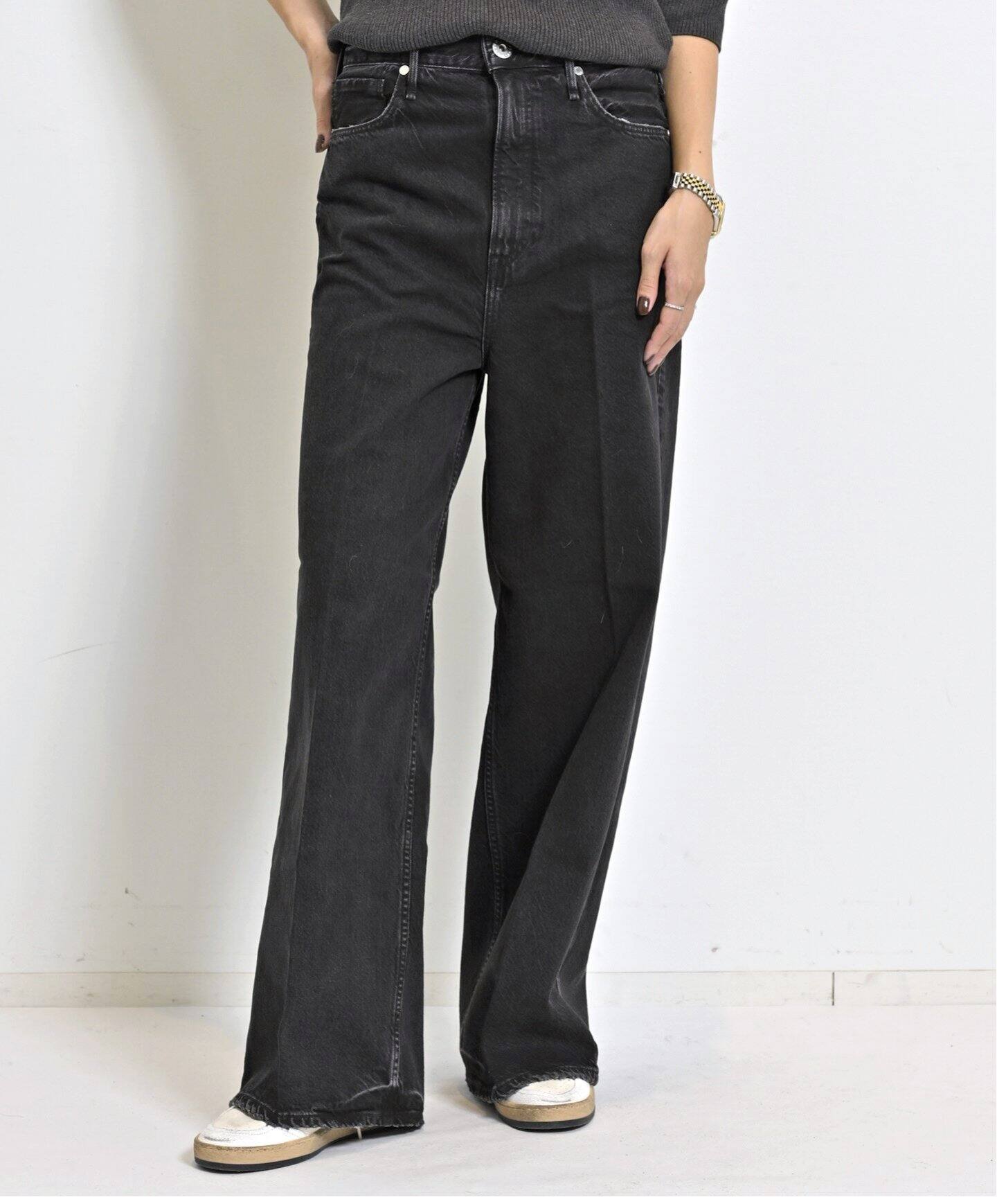 UPPER HIGHTS/アッパーハイツ】 THE SISTER DENIM（BLACK）（デニム  