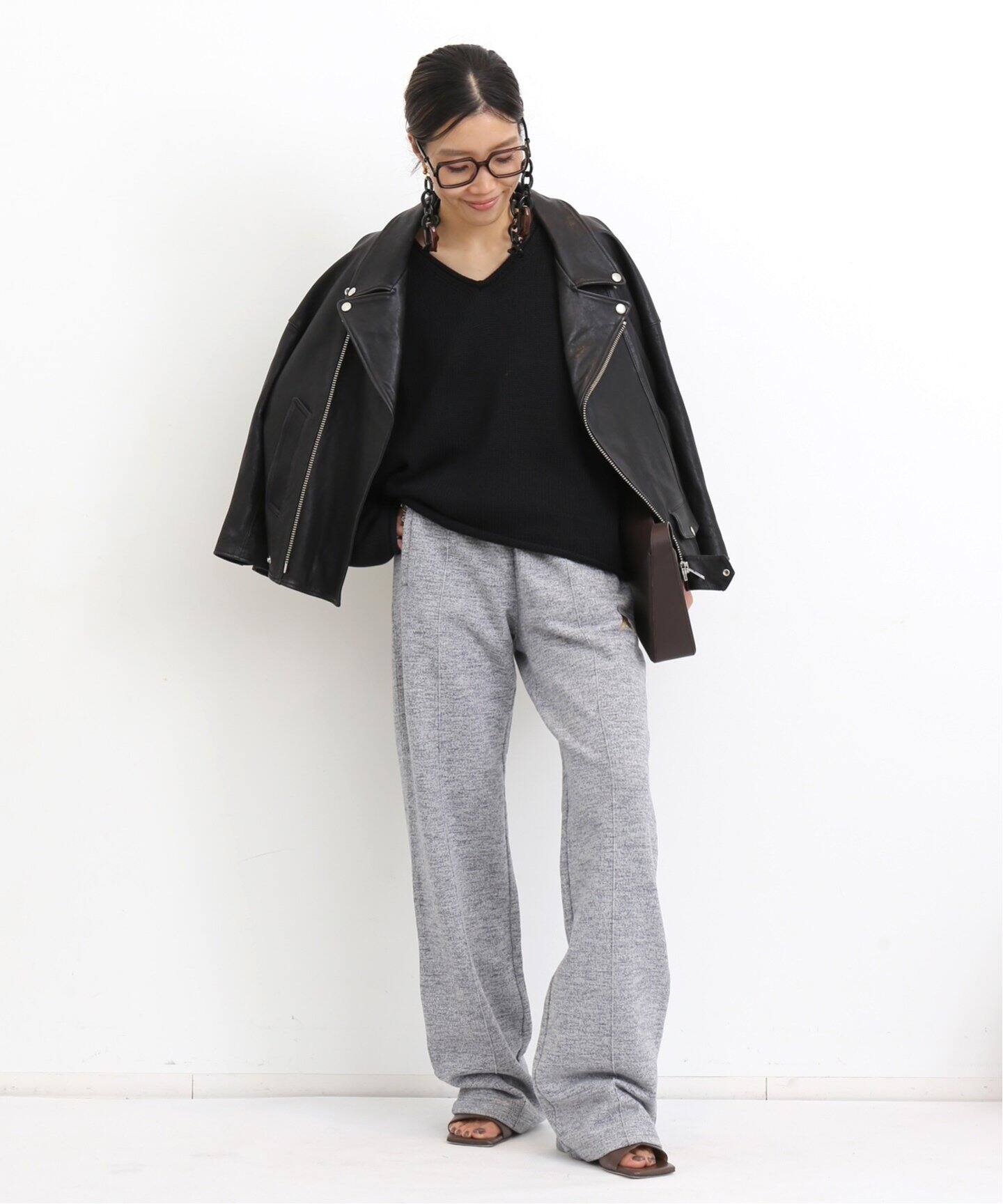 GOLDEN GOOSE/ゴールデン グース】 JOGGINGS WIDE LEG PANTS 