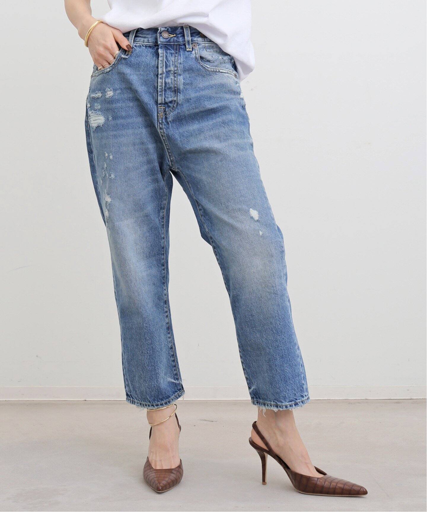 R13/アールサーティーン】 TAILORED DROP DENIM（デニムパンツ 