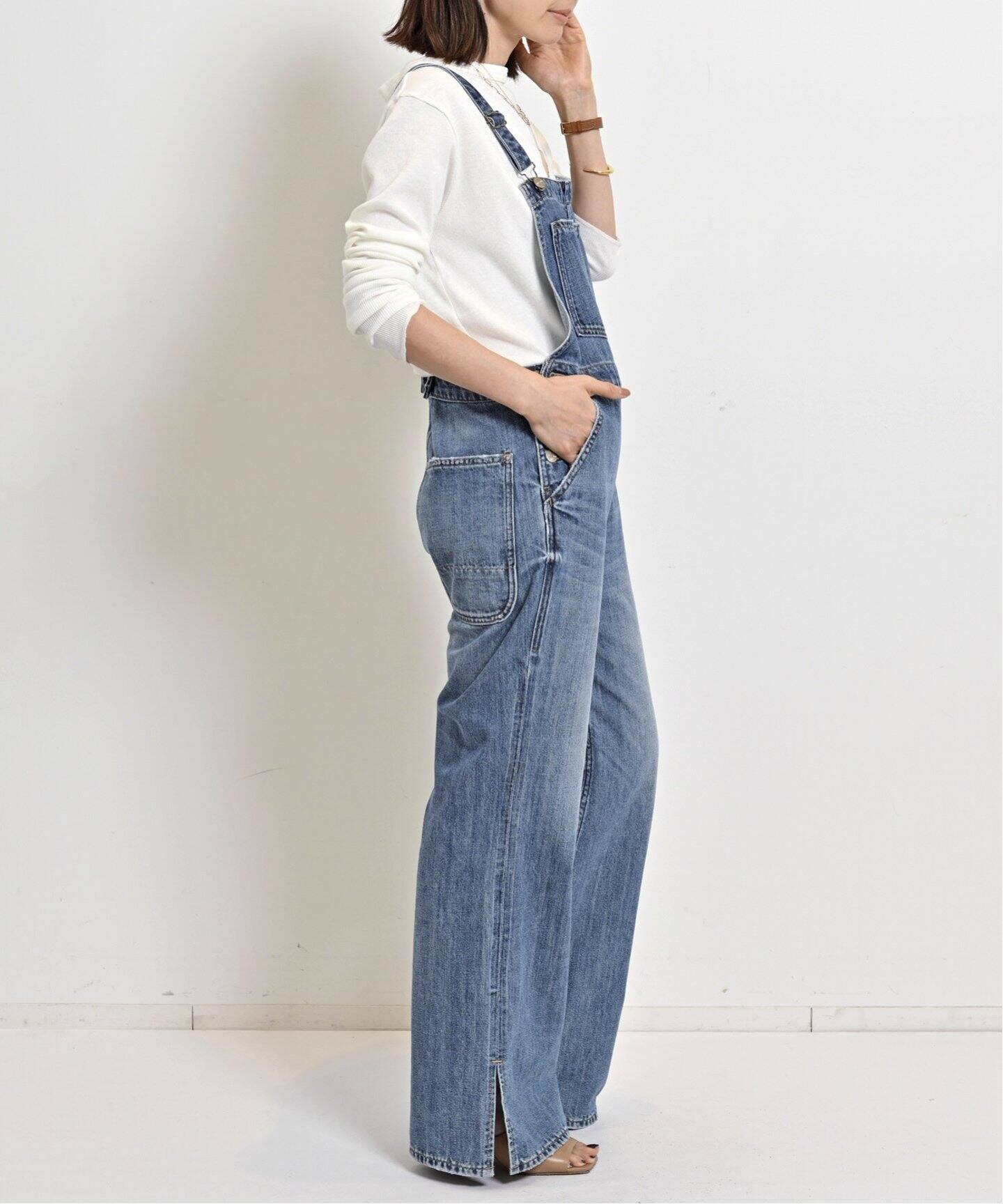 RED CARD/レッド カード】 デニムオーバーオール（サロペット  