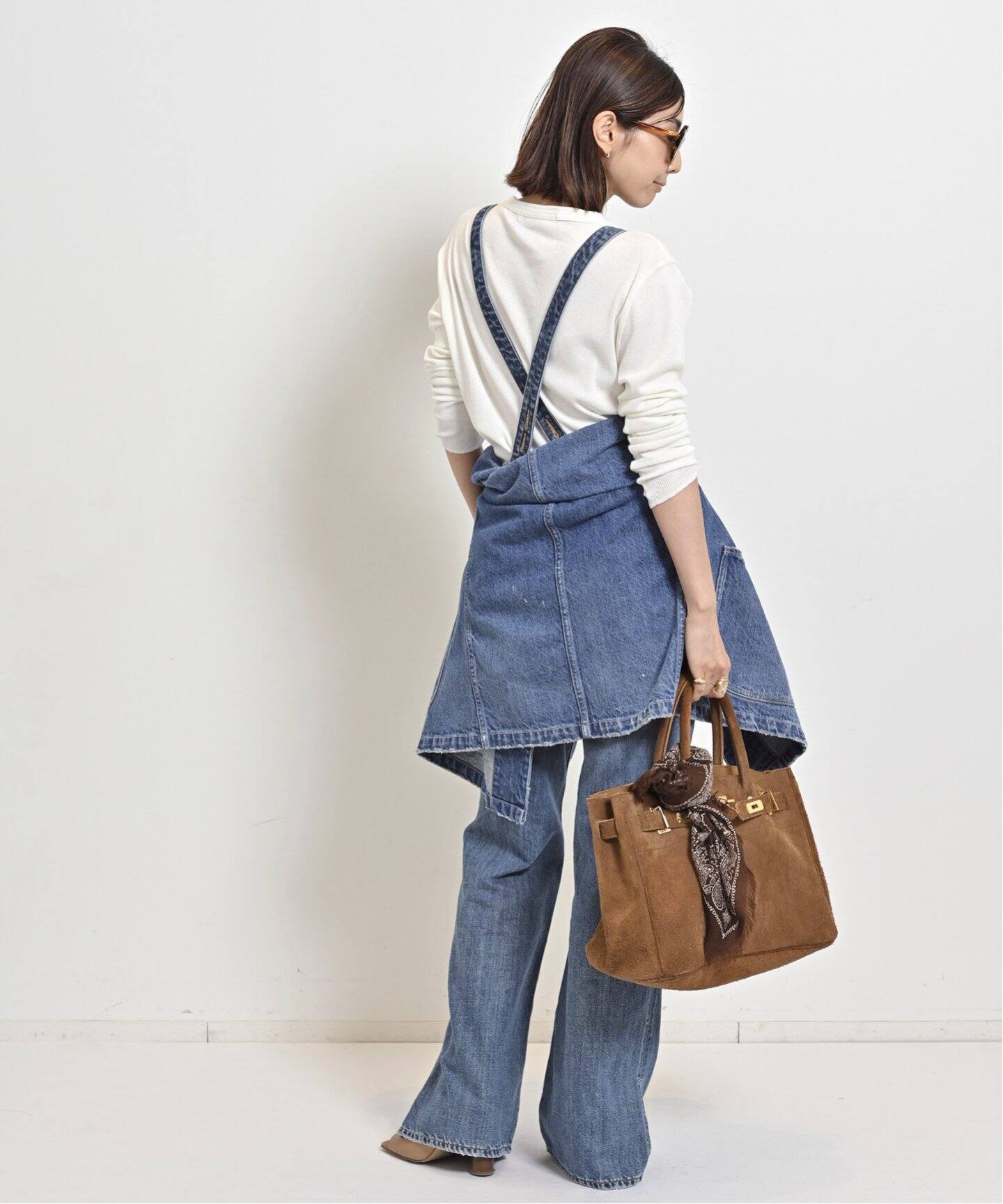 RED CARD/レッド カード】 デニムオーバーオール（サロペット  