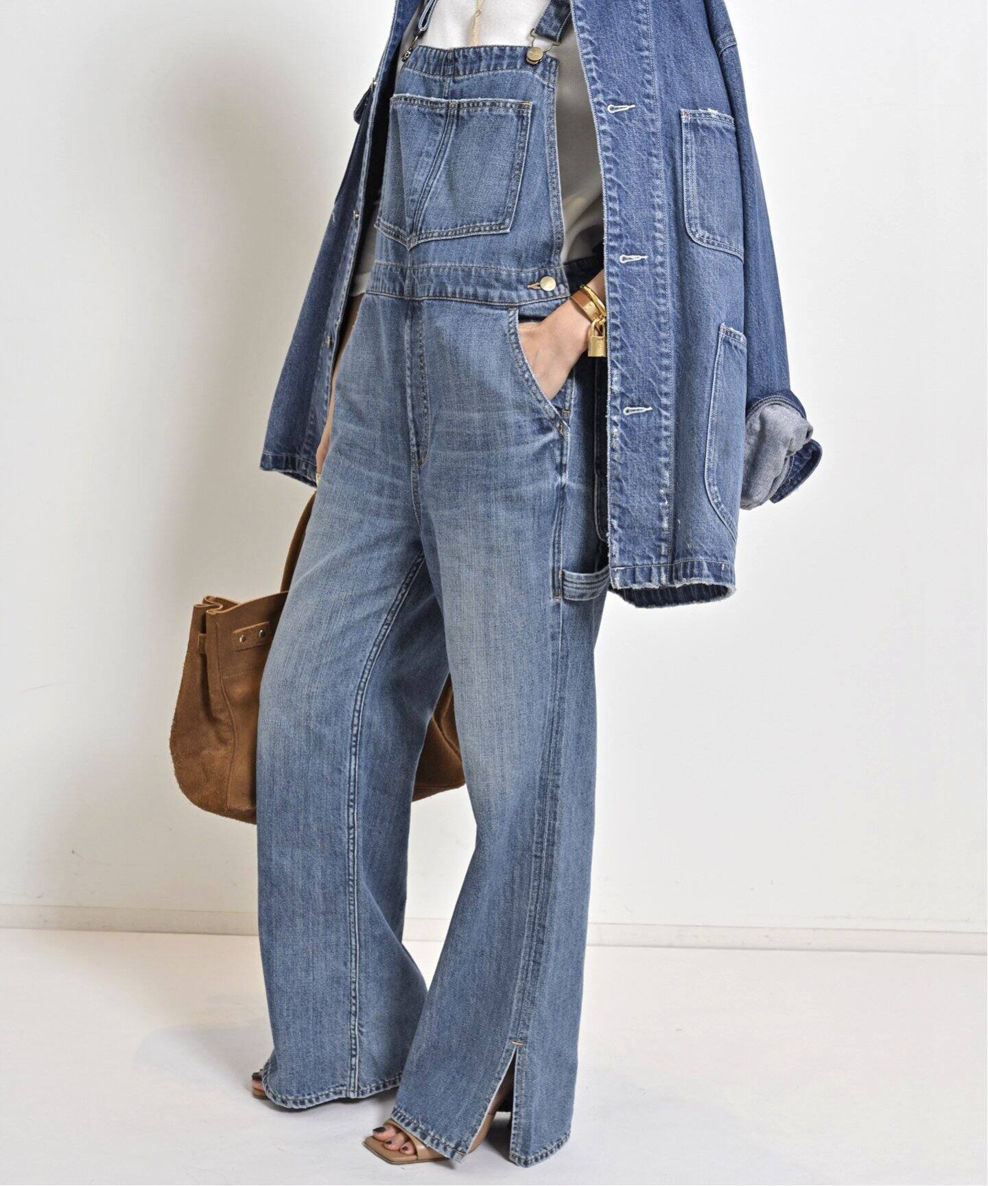 RED CARD/レッド カード】 デニムオーバーオール（サロペット  