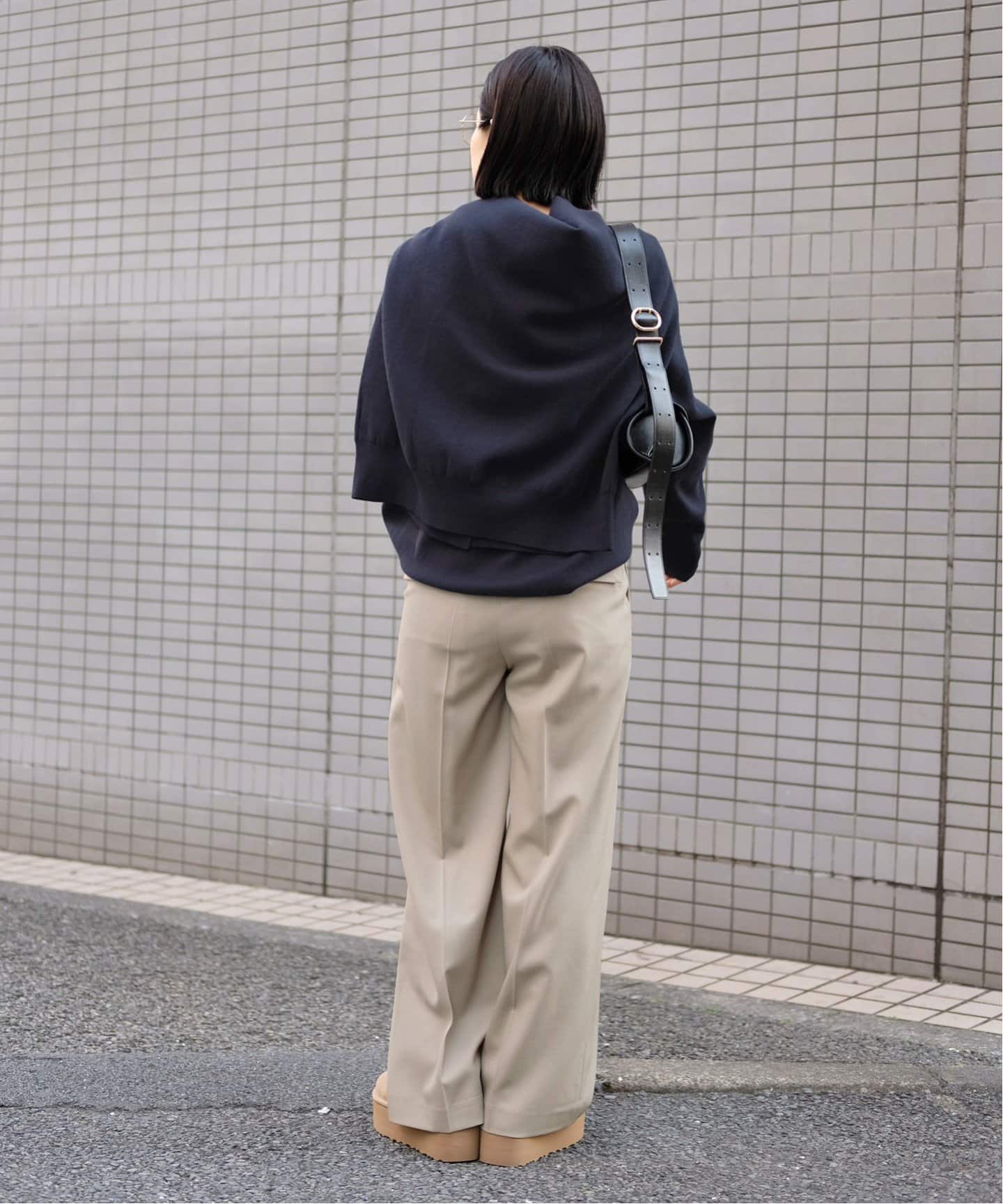 追加ハイウエストワイドパンツ（スラックス）｜AP STUDIO（エーピー