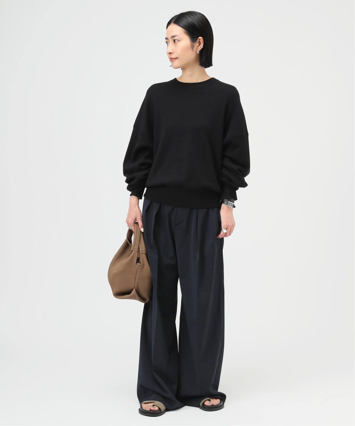 ツイルハイウエステッドパンツ（スラックス）｜AP STUDIO（エーピー 