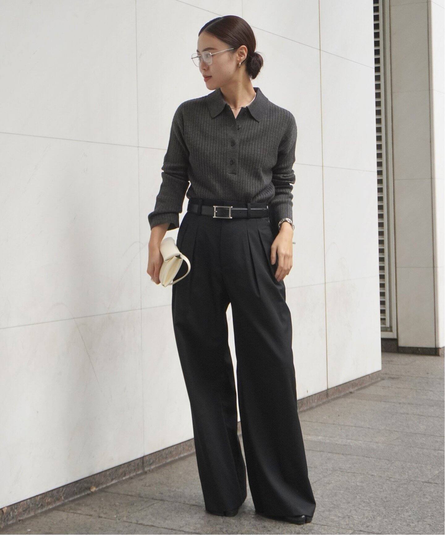 Newハイウエストワイドパンツ（スラックス）｜AP STUDIO（エーピー 