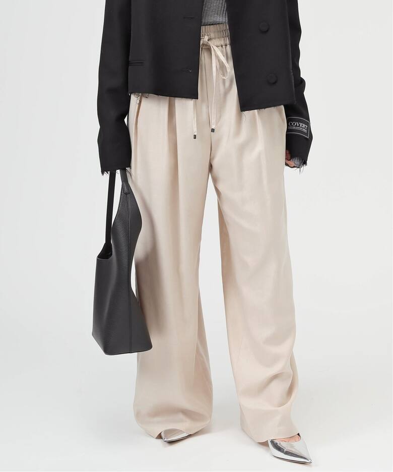 ACNE STUDIOS ベージュ リヨセルパンツ - カジュアルパンツ