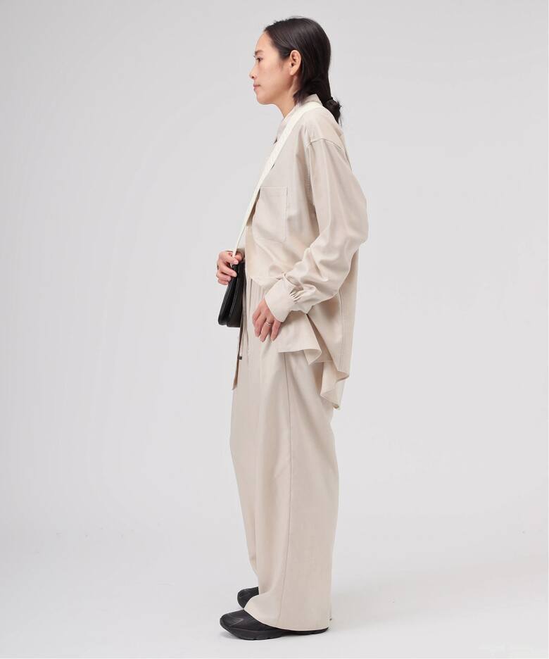 ACNE STUDIOS ベージュ リヨセルパンツ - カジュアルパンツ