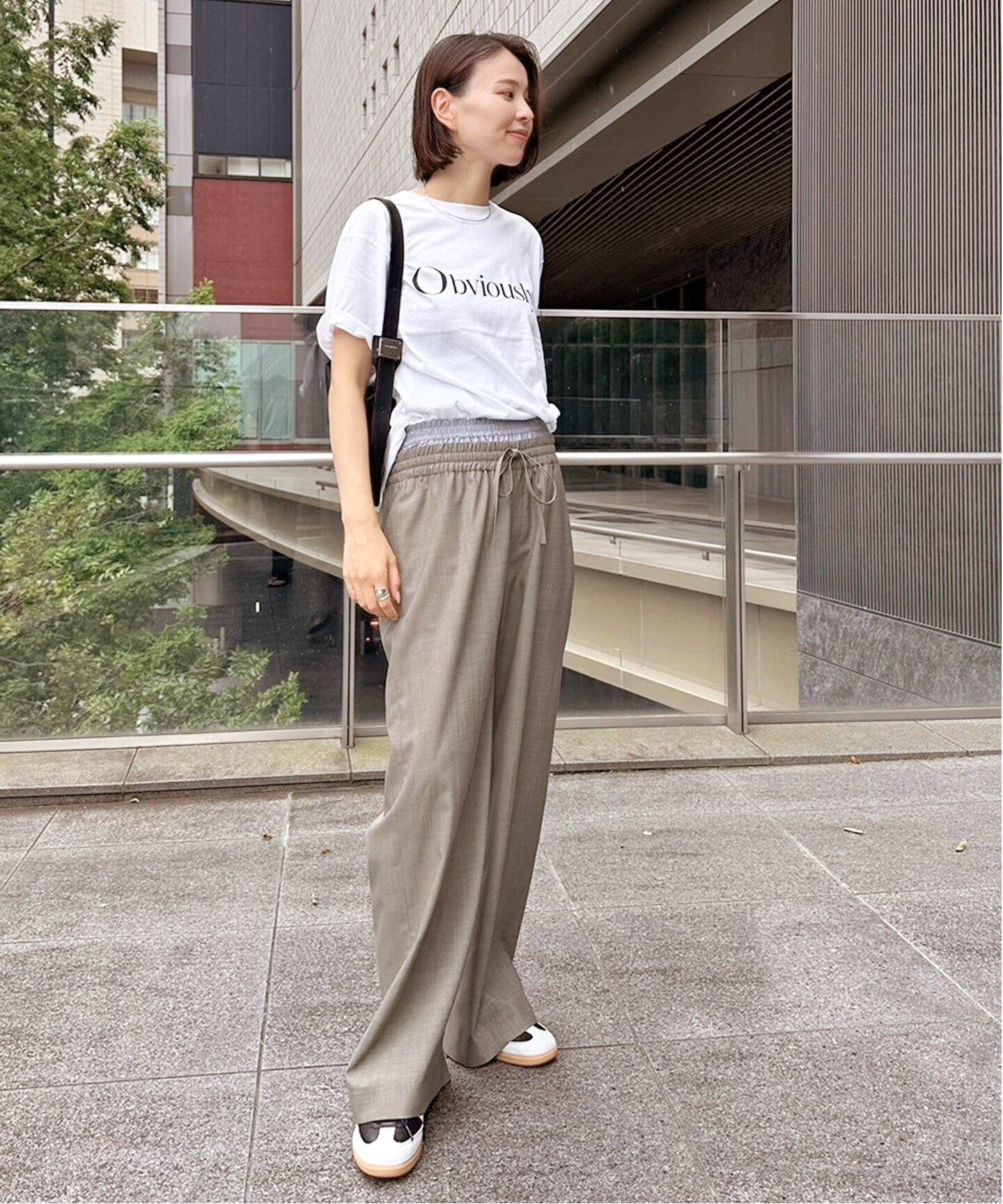 AP STUDIO 定価27,500円 24AW ダブルベルトイージーパンツ 34  