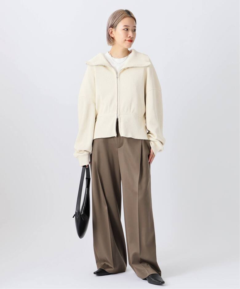 ウールサテンタックパンツ（スラックス）｜AP STUDIO（エーピー 