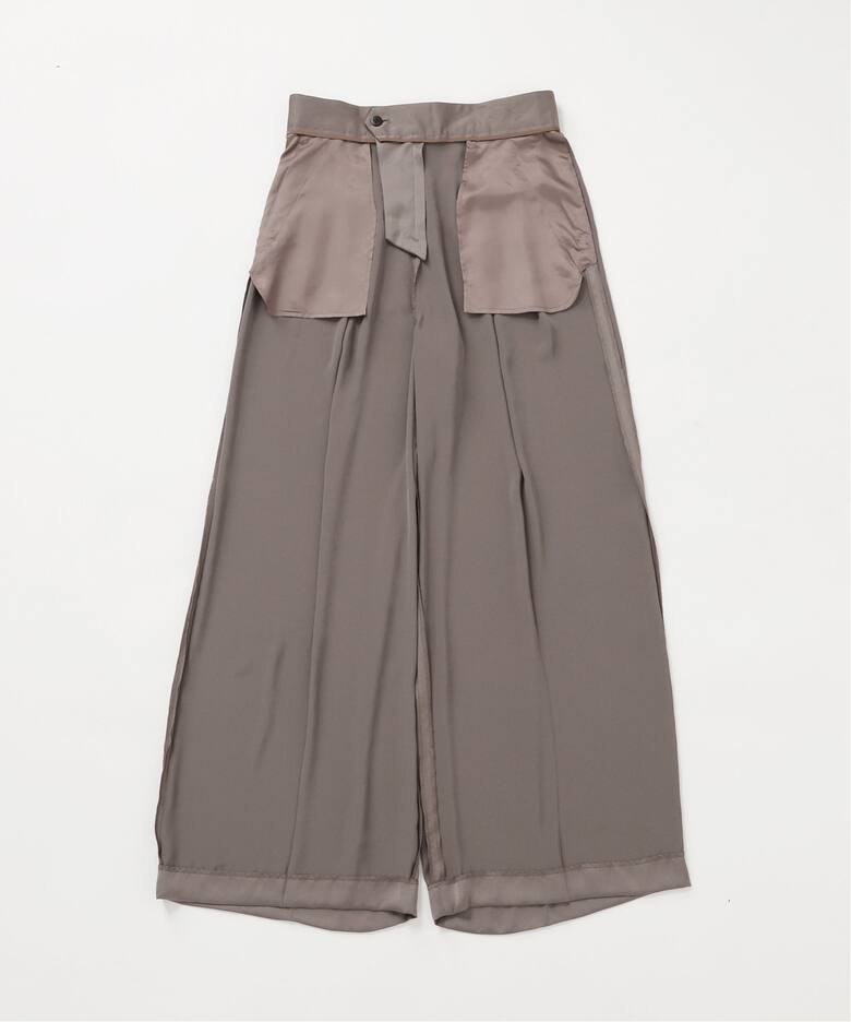 ライトサテンワイドパンツ（スラックス）｜AP STUDIO（エーピー  