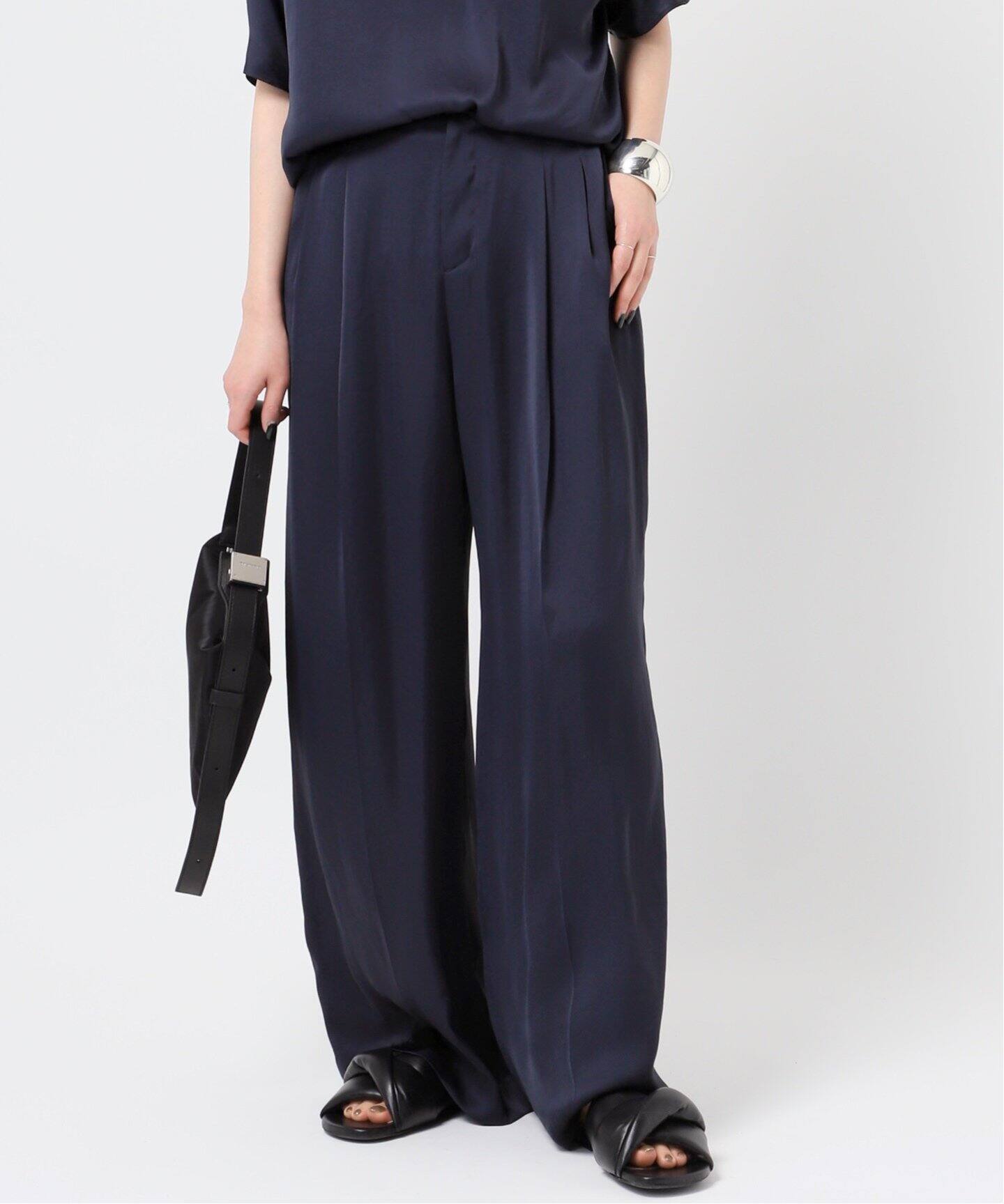 ライトサテンワイドパンツ（スラックス）｜AP STUDIO（エーピー  