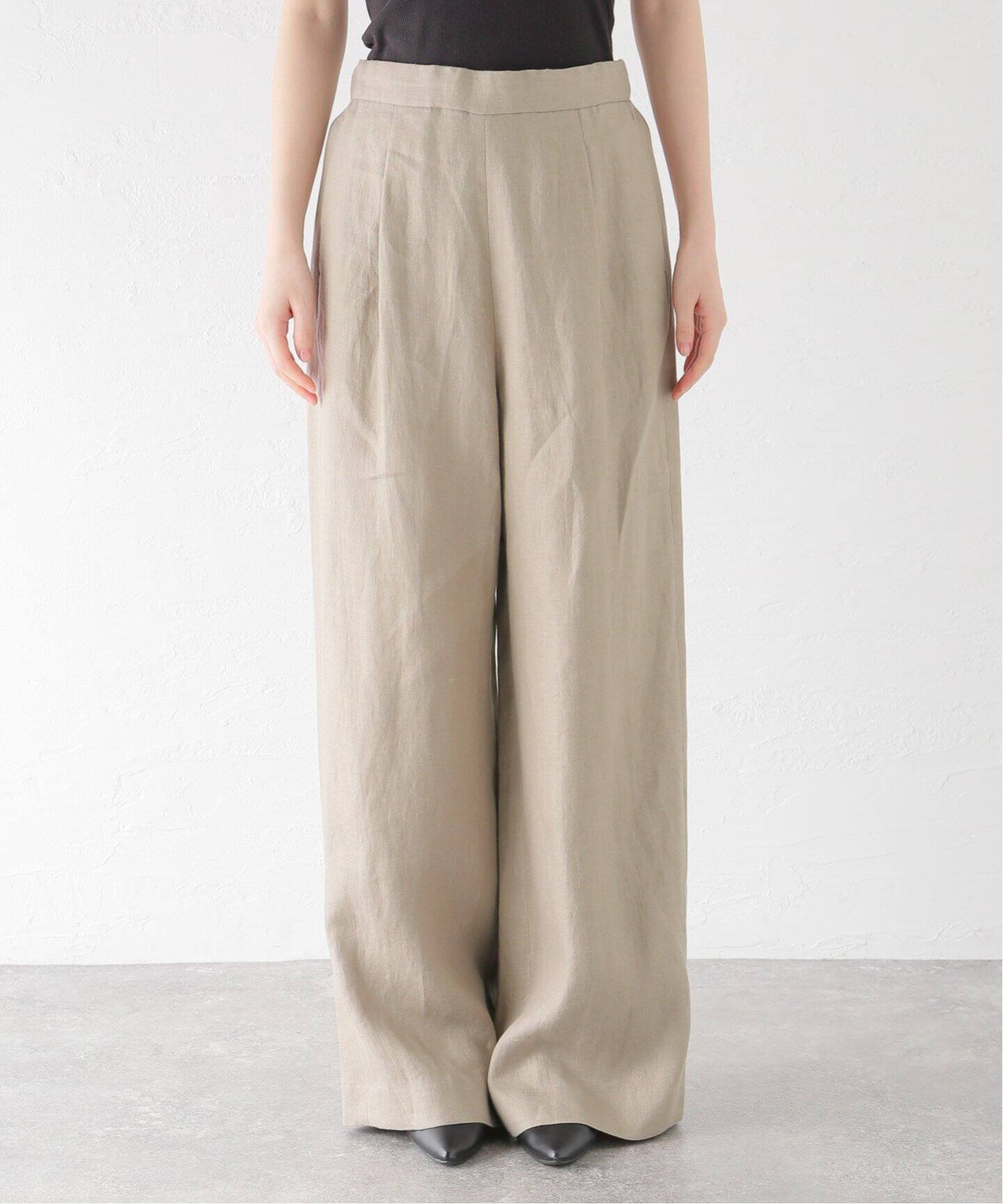 リネンイージーワイドパンツ（スラックス）｜AP STUDIO（エーピー  