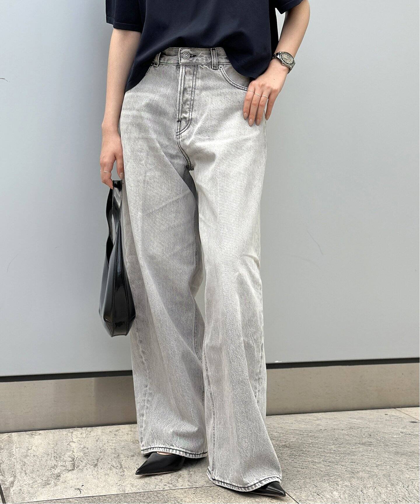 HAIKURE/ハイクル】BETHANY ASIAN FIT FOG GREY（デニムパンツ 