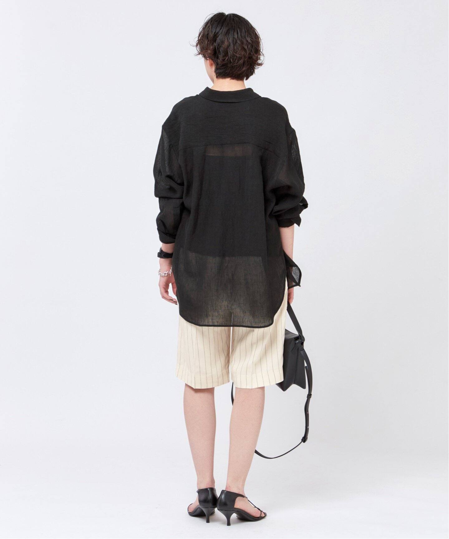 TOTEME/トーテム】Relaxed pinstrined shorts（スラックス）｜AP 