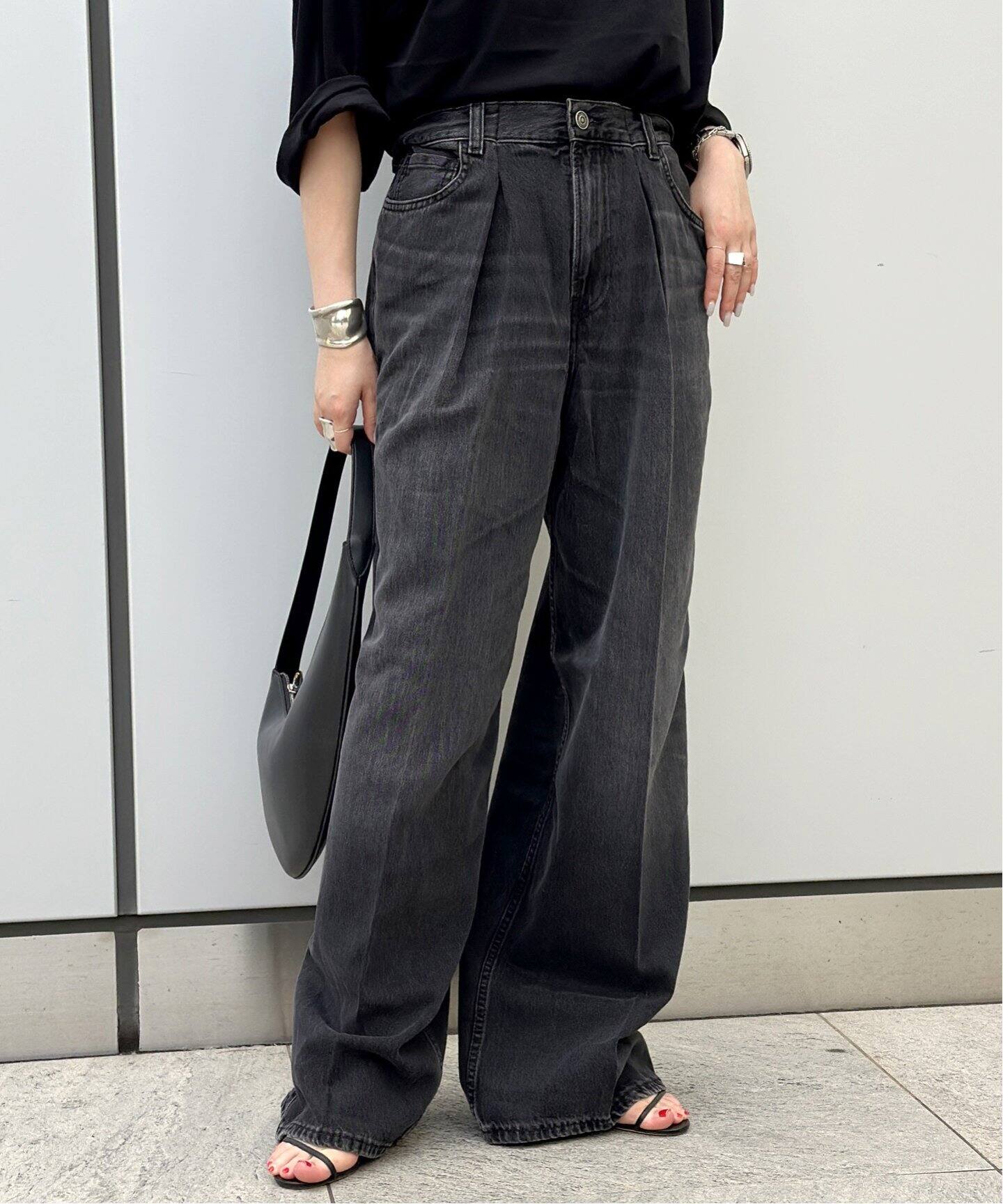 HAIKURE/ハイクル】CANDY BLACK ASIAN FIT（デニムパンツ・ジーンズ 