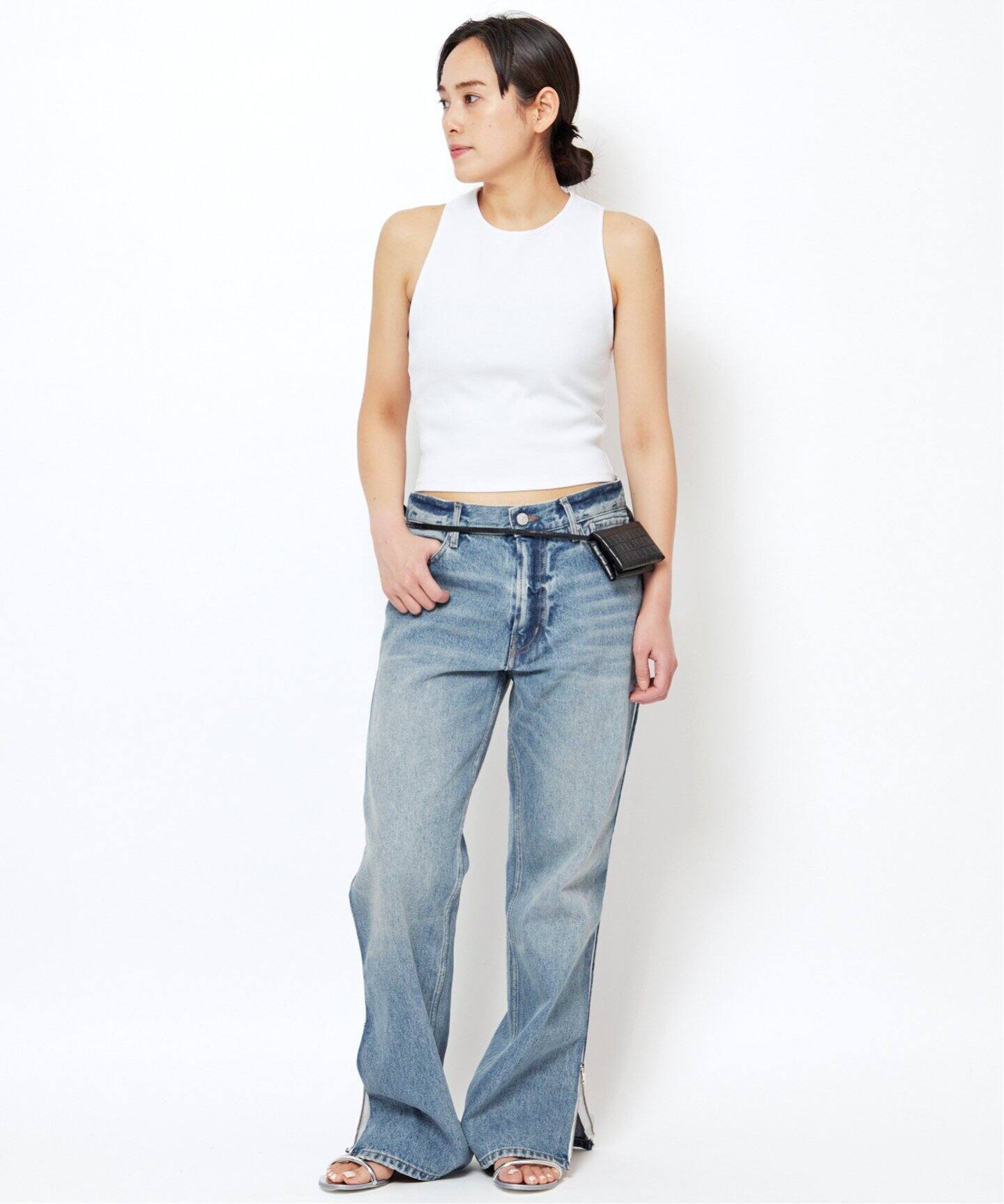 パンツ AP STUDIO GAUCHERE side zip jeans AP STUDIO（エーピーストゥディオ）の「【GAUCHERE/ゴシェール】side