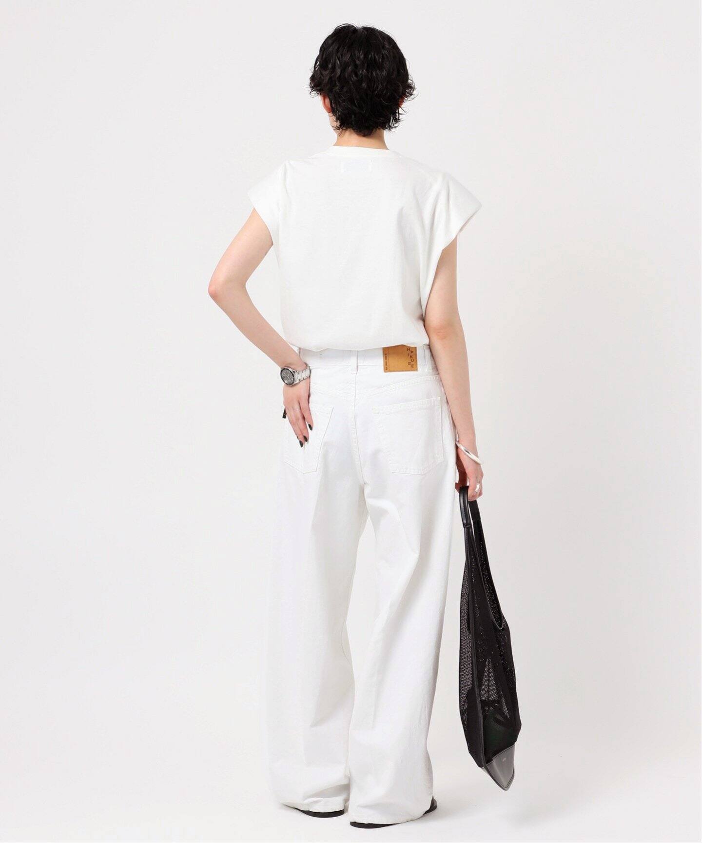 HAIKURE ハイクルBETHANY White denim 27