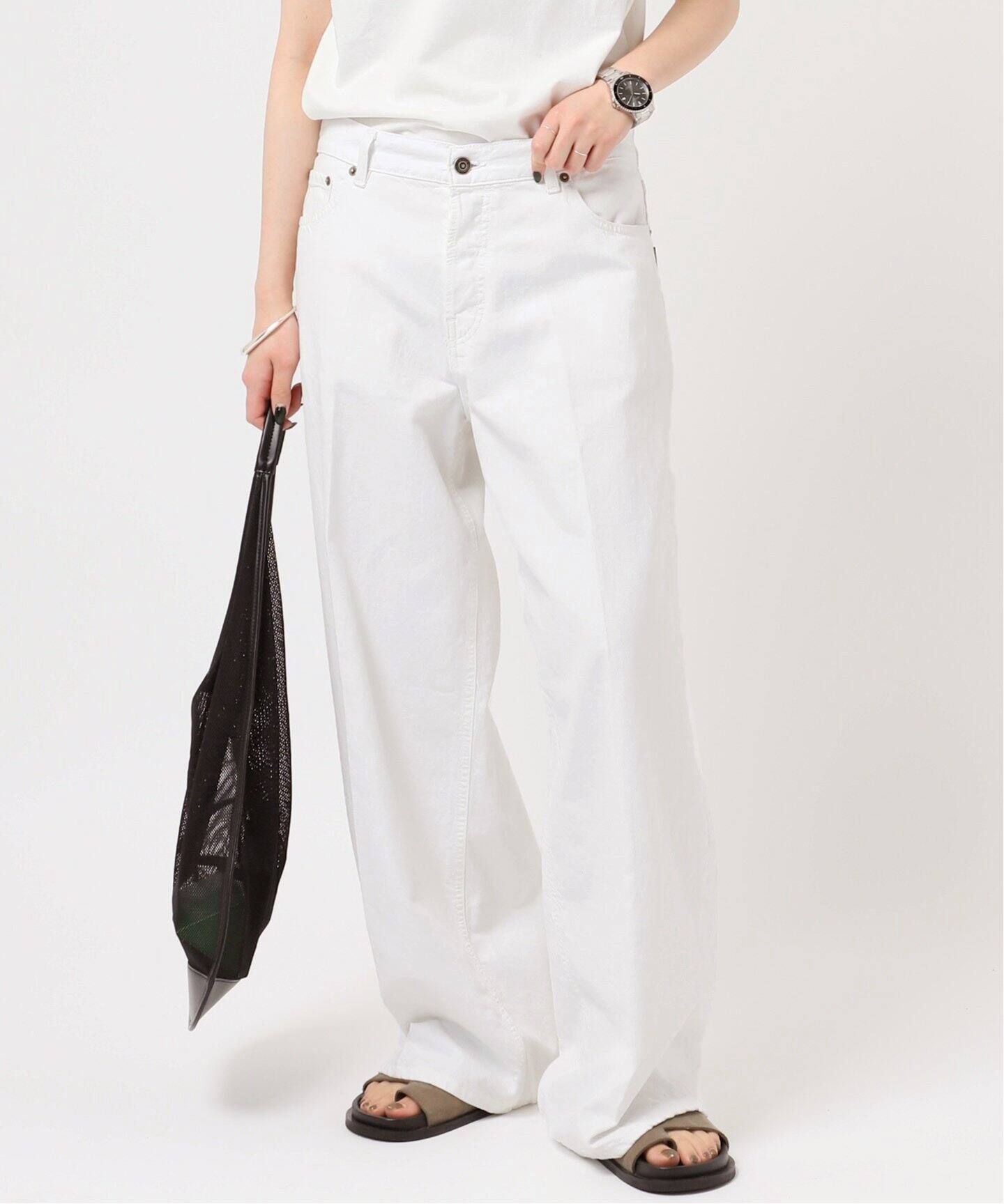 HAIKURE ハイクルBETHANY White denim 27