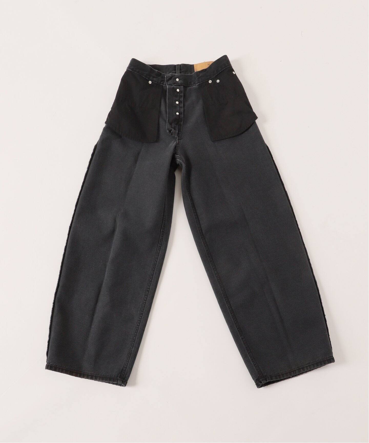 HAIKURE/ハイクル】BETHANY Black(wide leg)（デニムパンツ・ジーンズ 
