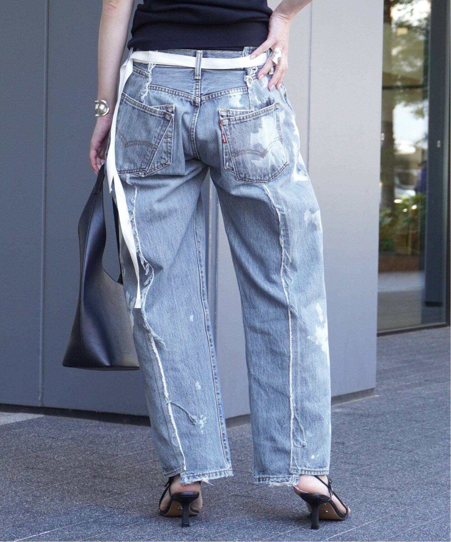 OLDPARK×TANC TOKYO】BUGGY BLEACH DENIM（デニムパンツ・ジーンズ  