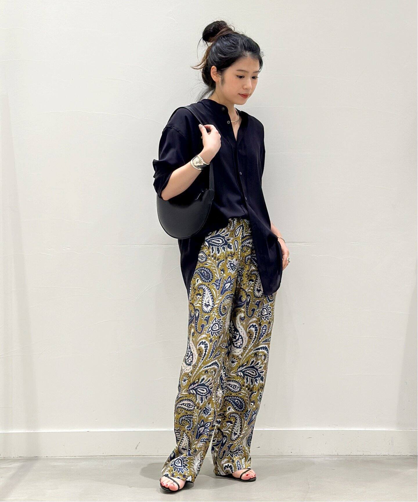 BANANATIME / バナナタイム】EASY PANT JUMBO PAISLEY KHAKI（その他 