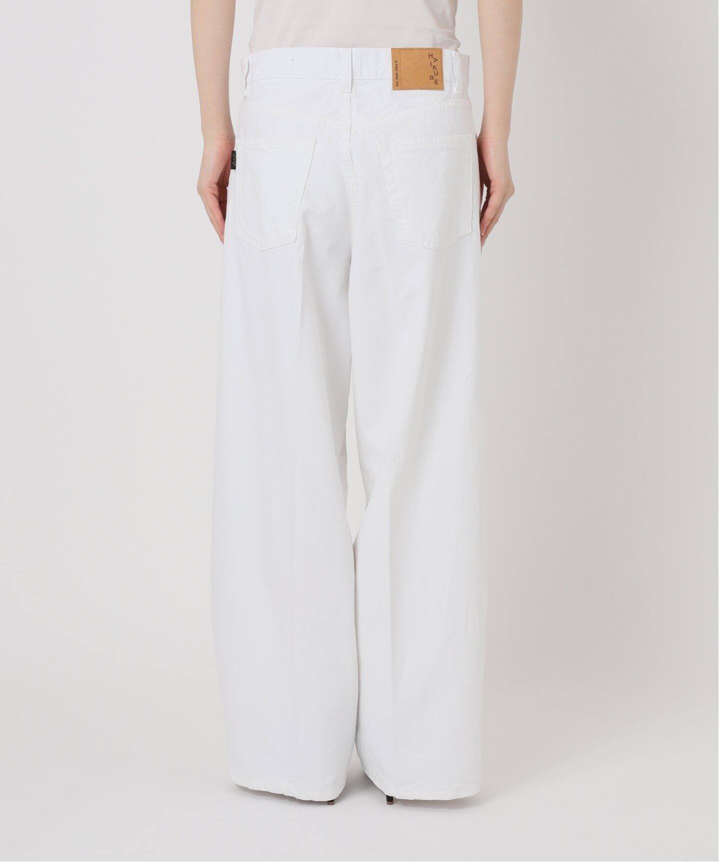 HAIKURE/ハイクル】BETHANY White denim（デニムパンツ・ジーンズ 