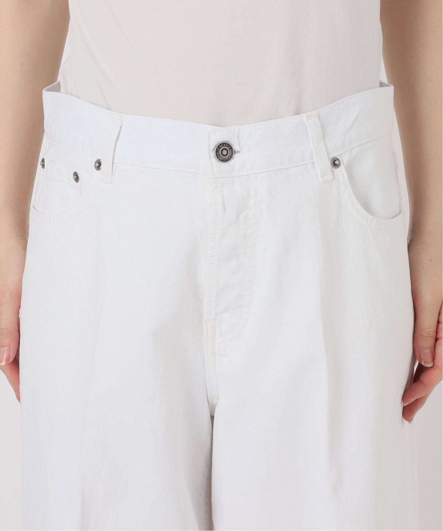 HAIKURE/ハイクル】BETHANY White denim（デニムパンツ・ジーンズ 
