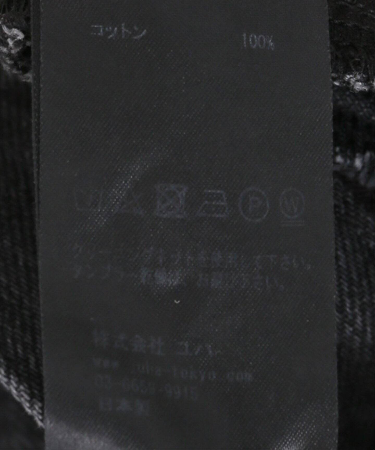 JUHA/ユハ】別注スーパーハイウエストインクブラックデニム（デニム