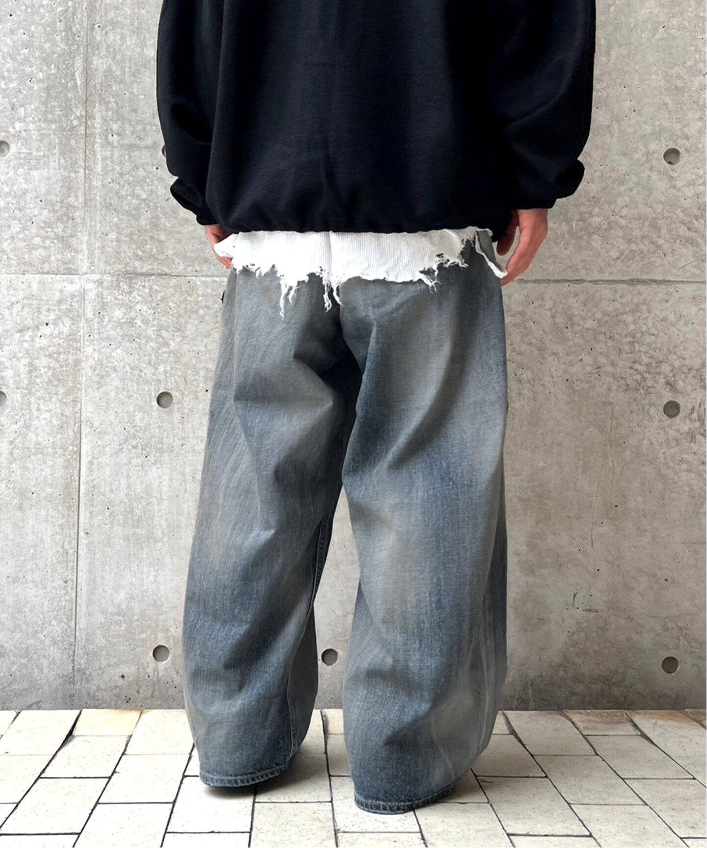 ANCELLM / アンセルム】AGING WIDE DENIM 5P PANTS（デニムパンツ 