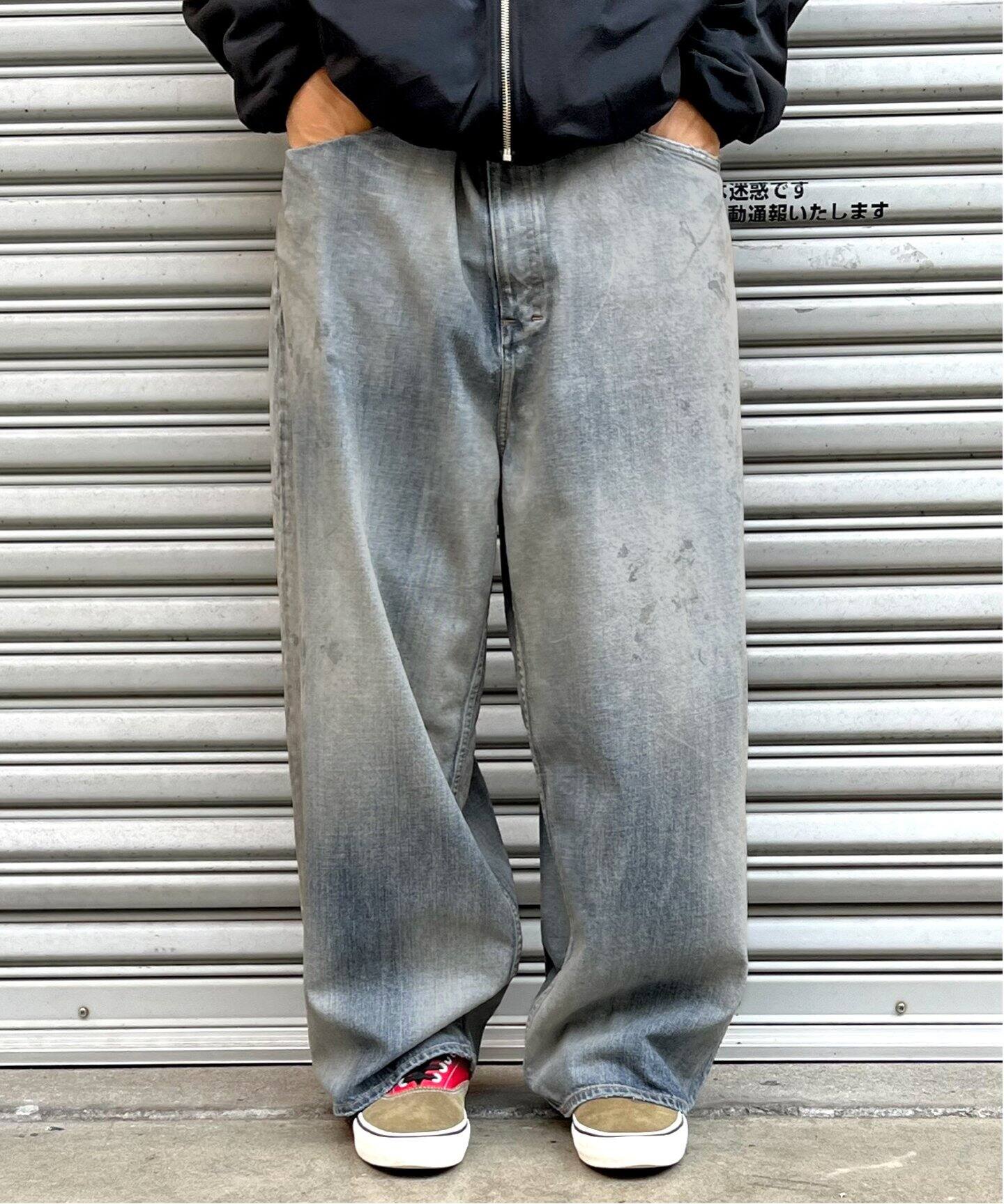 ANCELLM / アンセルム】AGING WIDE DENIM 5P PANTS（デニムパンツ 