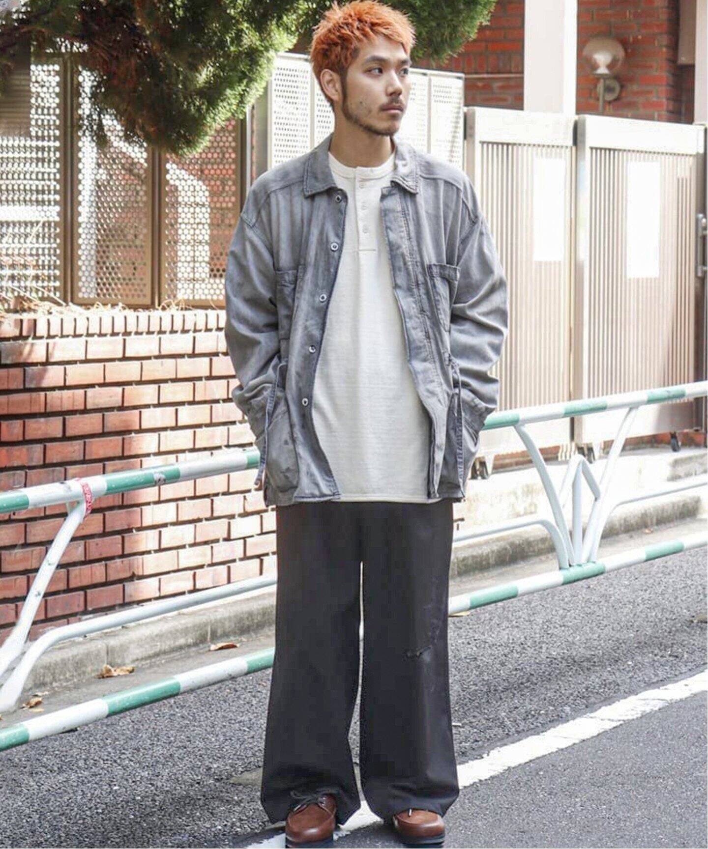 ANCELLM / アンセルム】WOOL DAMAGE WIDE SLACKS（スラックス）｜WISM 