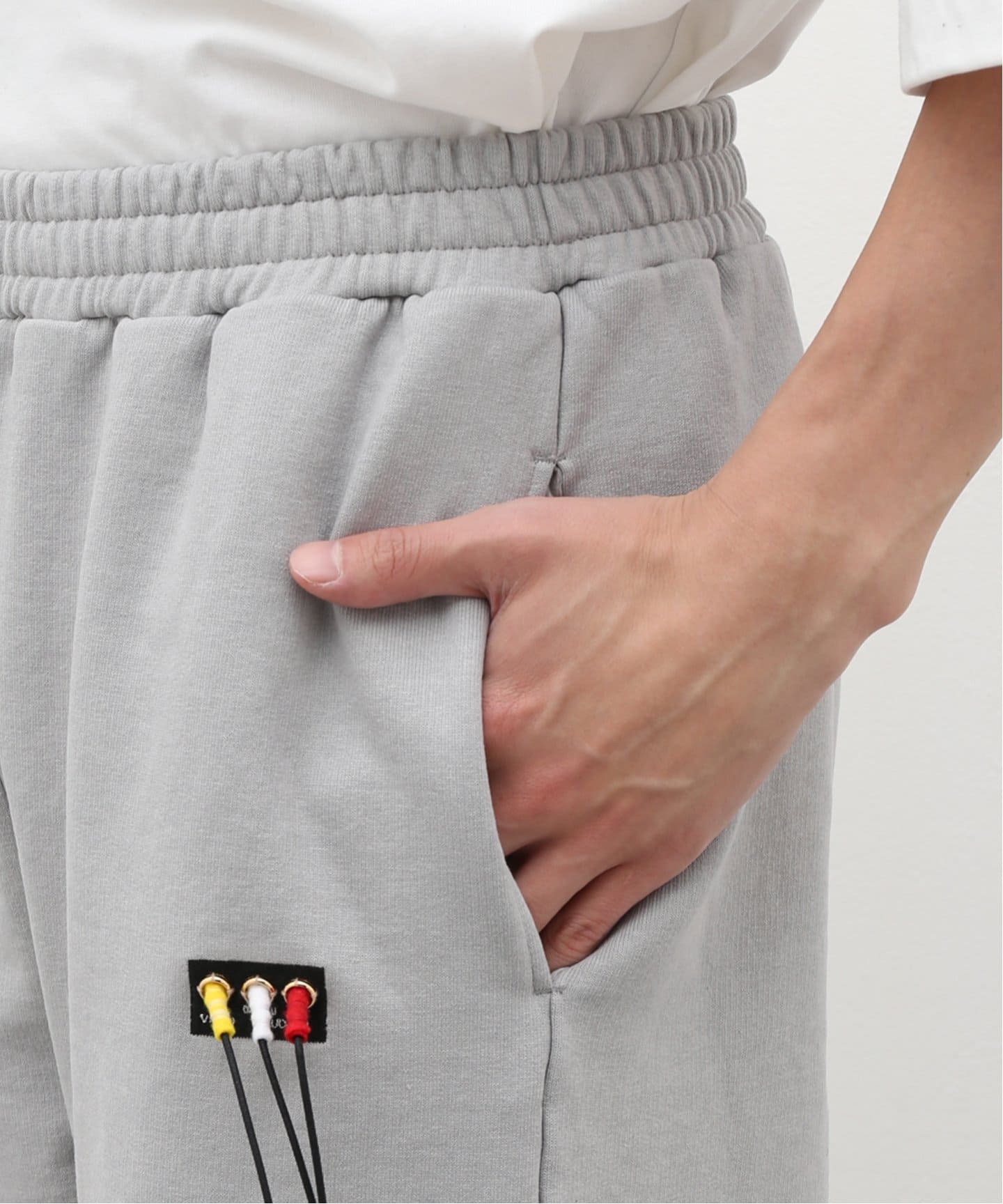 【関税込み】doublet グレー RCAケーブル スウェットパンツ doublet / ダブレット】RCA CABLE EMBROIDERY SWEATPANTS