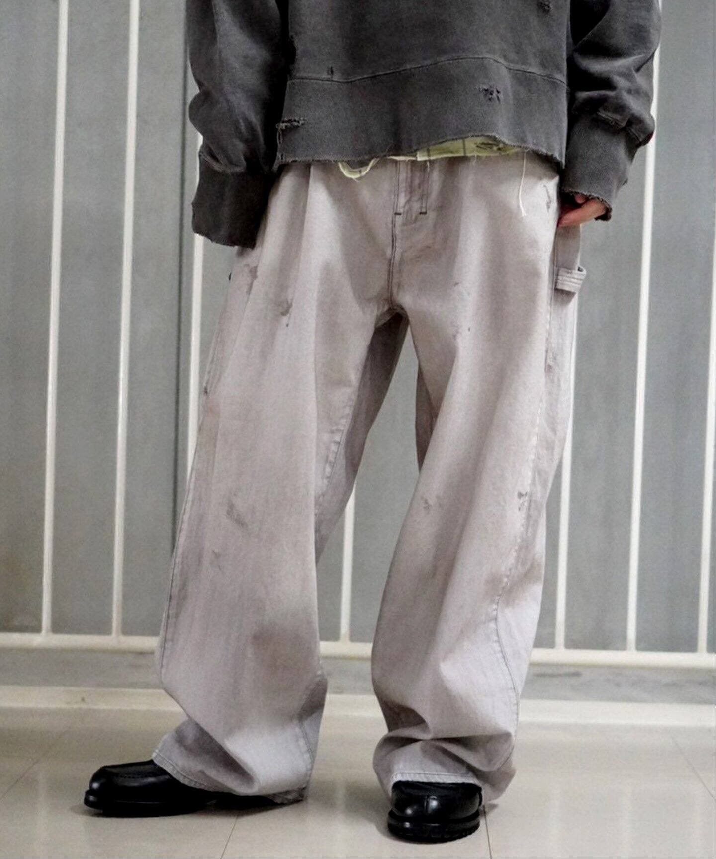 ANCELLM / アンセルム】AGING PAINTER PANTS（デニムパンツ・ジーンズ 