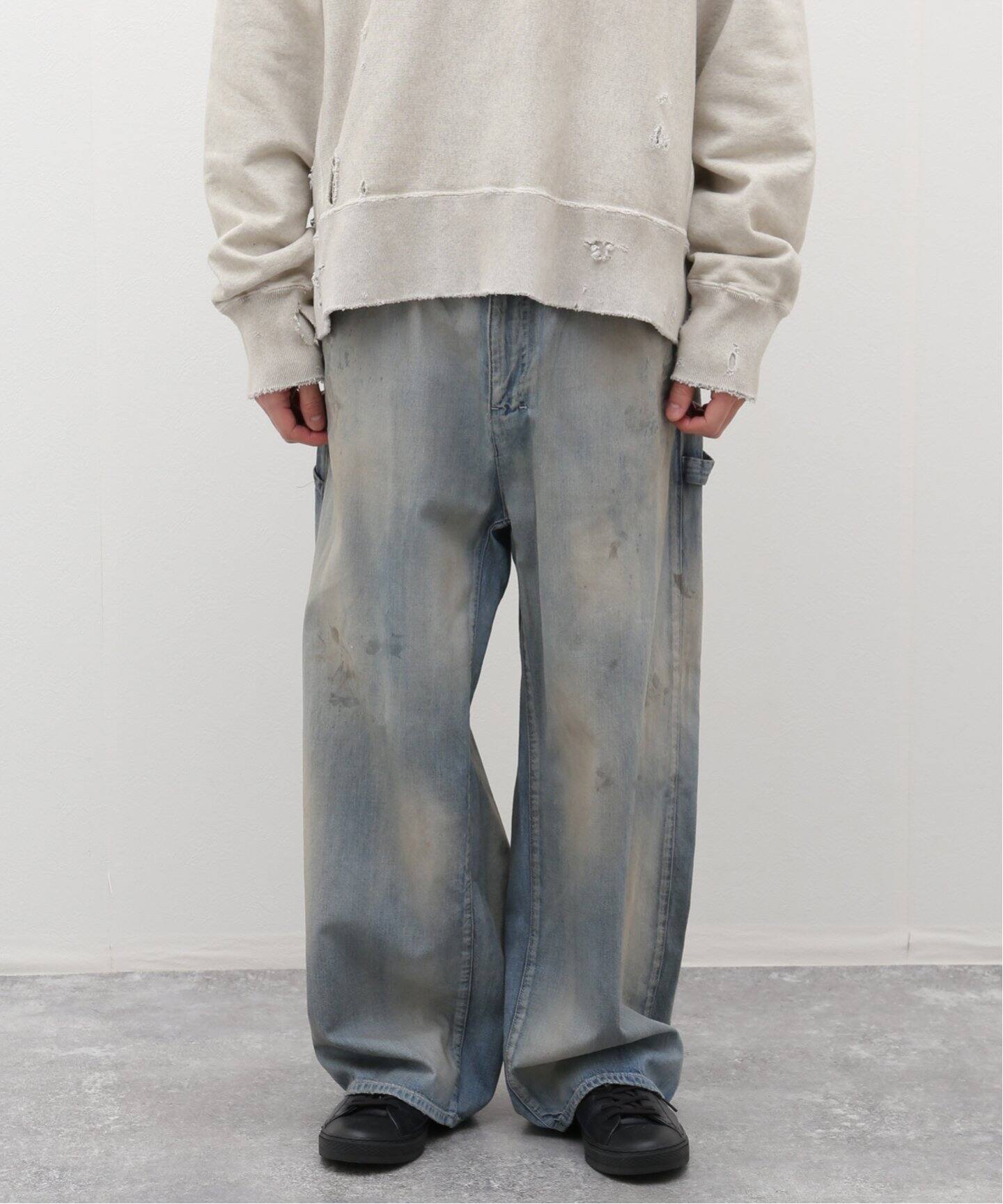 ANCELLM / アンセルム】AGING PAINTER PANTS（デニムパンツ・ジーンズ  