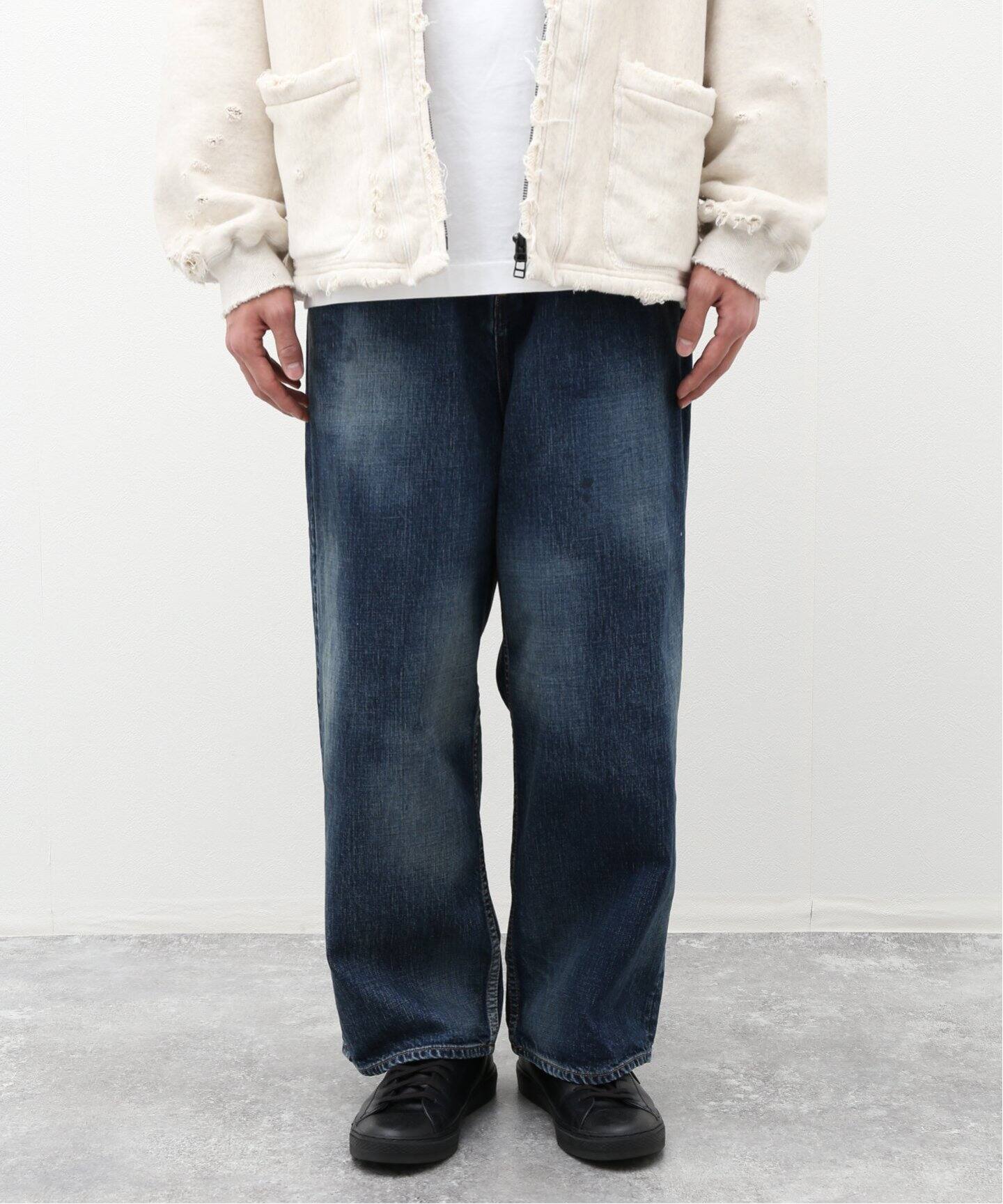 ANCELLM / アンセルム】AGING WIDE DENIM PANTS（デニムパンツ 