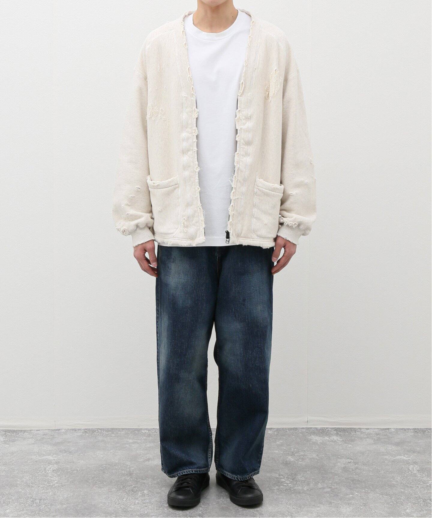 ANCELLM / アンセルム】AGING WIDE DENIM PANTS（デニムパンツ 