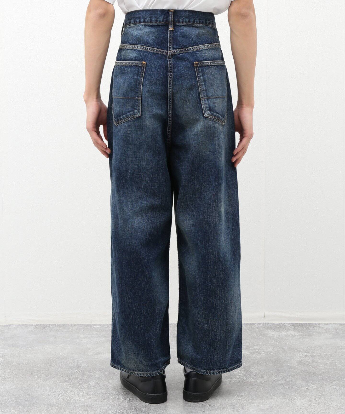 ANCELLM / アンセルム】AGING WIDE DENIM PANTS（デニムパンツ 