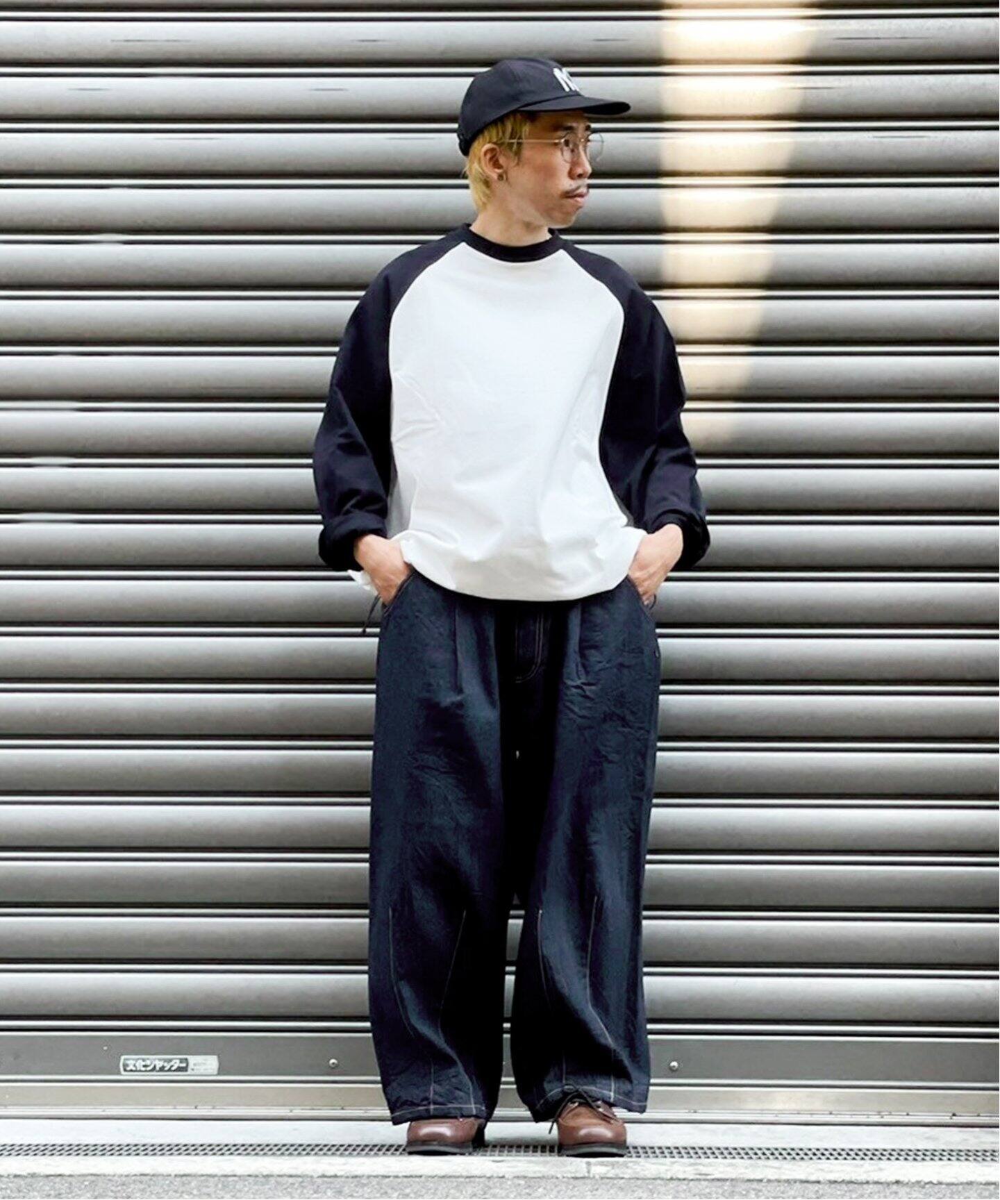 is-ness / イズネス】SILK DENIM 5PK BALLOON PANTS（デニムパンツ 
