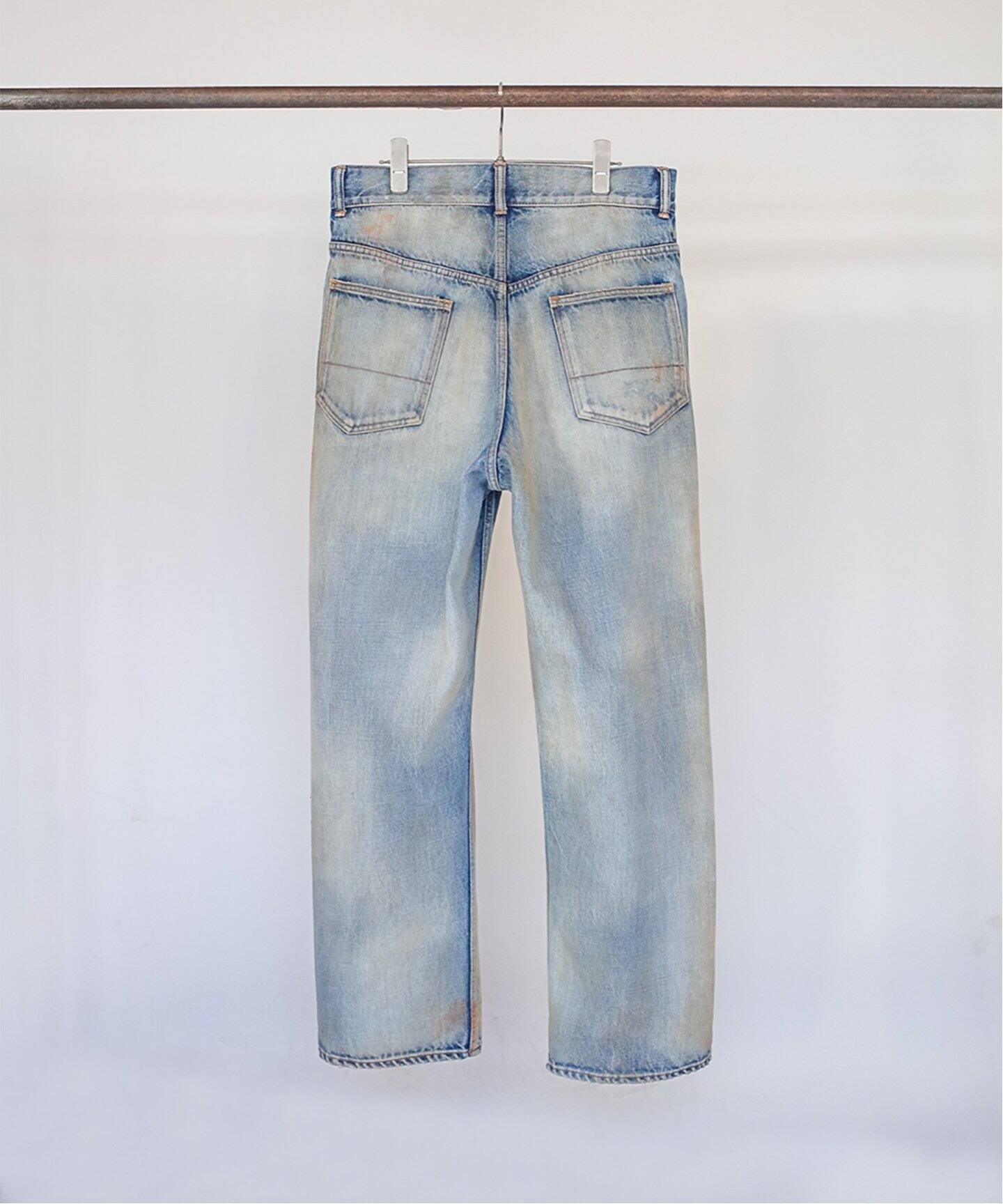 ANCELLM Ex.DENIM PAINT STRAIGHT 5P PANTS