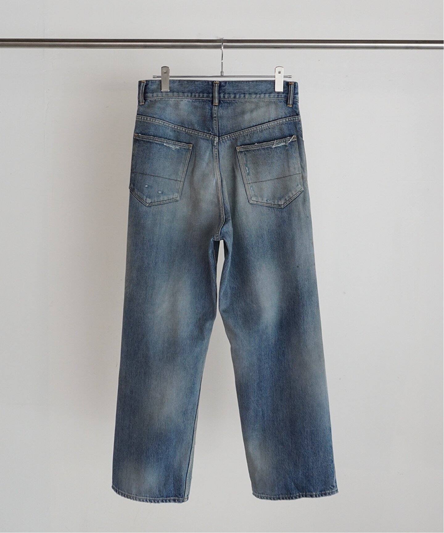 ANCELLM / アンセルム】CRASH SELVEDGE DENIM STRAIGHT 5P（デニム 