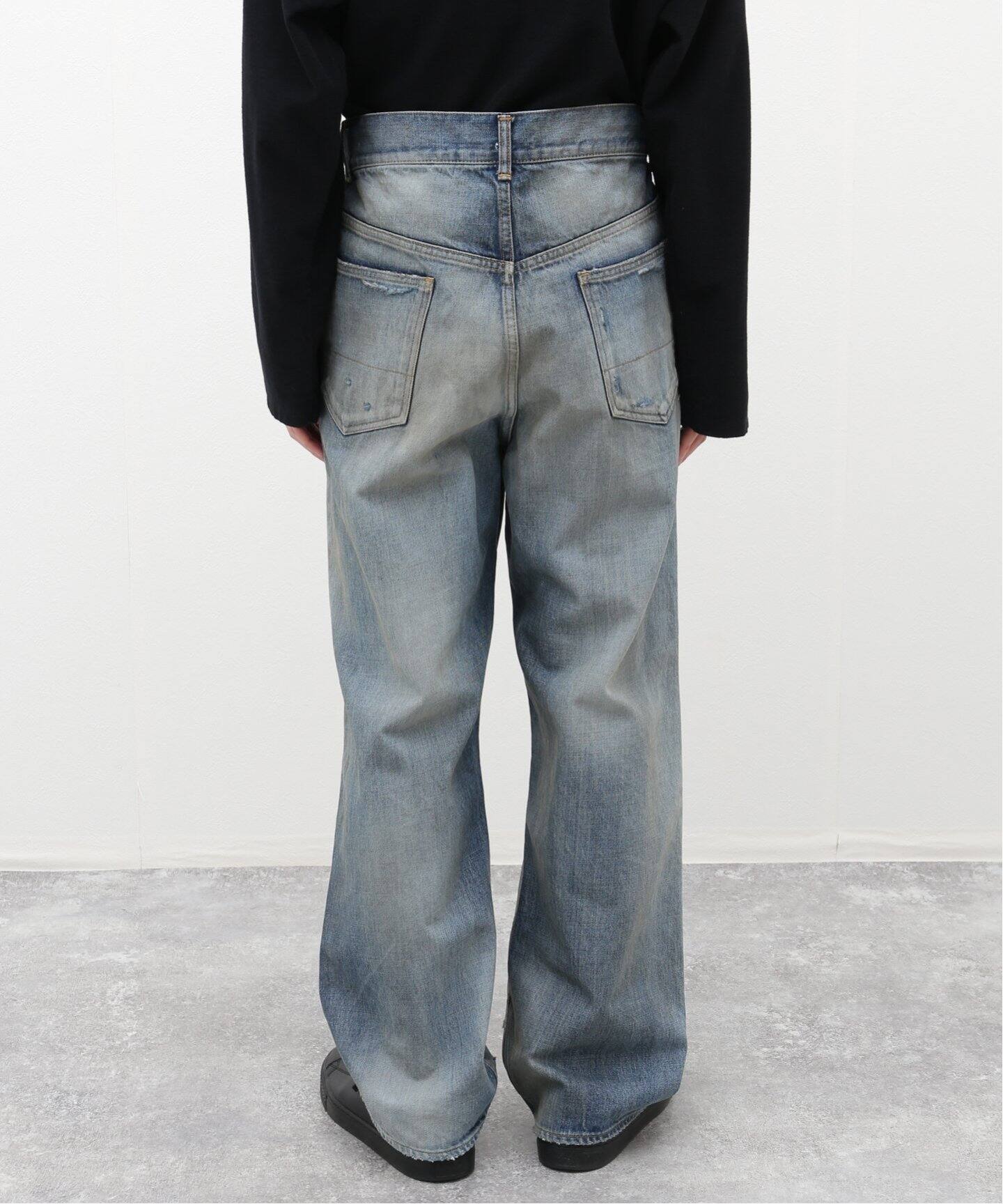 ANCELLM / アンセルム】CRASH SELVEDGE DENIM STRAIGHT 5P（デニム 