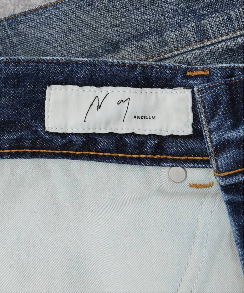 ANCELLM / アンセルム】CRASH SELVEDGE DENIM STRAIGHT 5P（デニム 