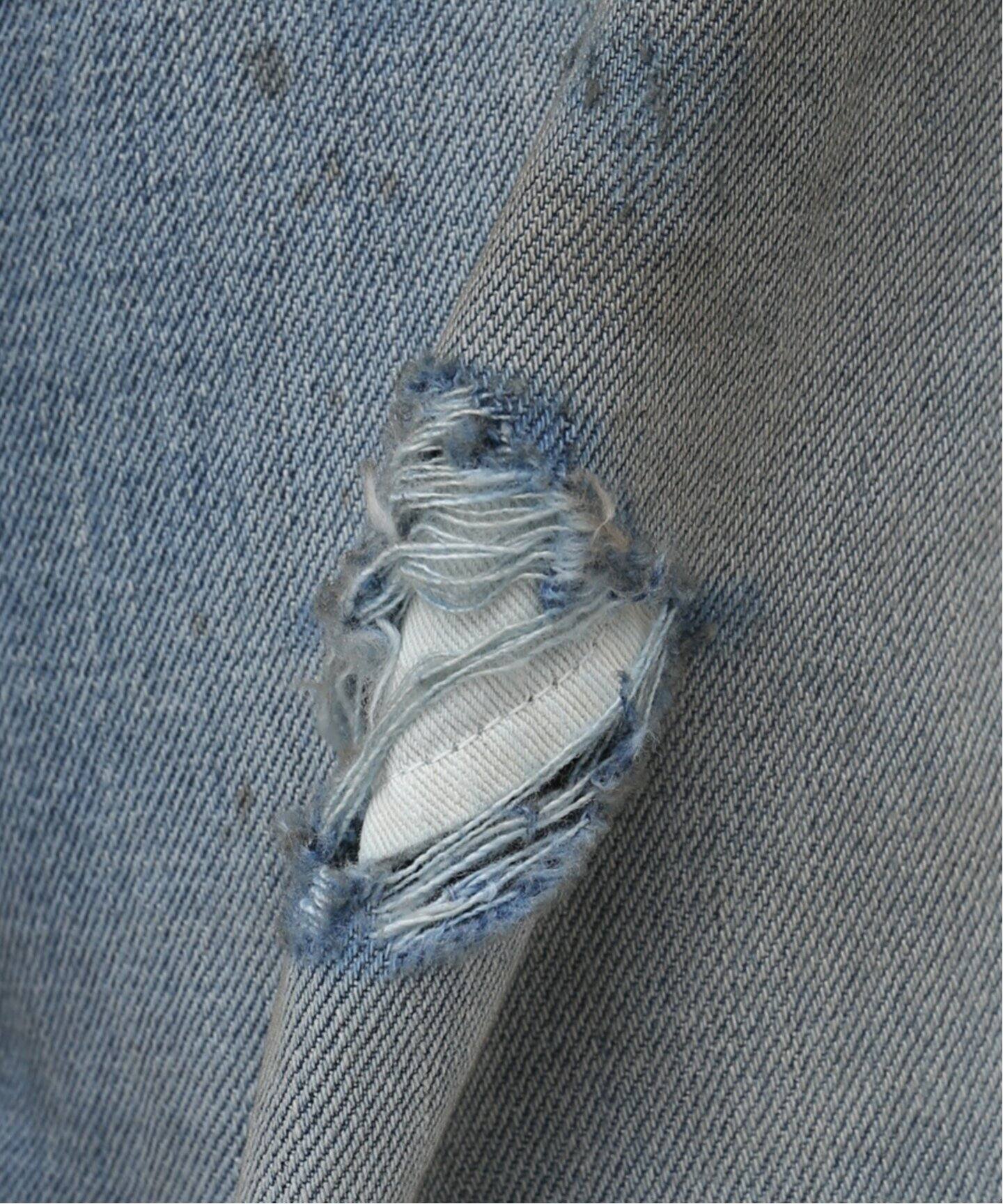 ANCELLM / アンセルム】CRASH SELVEDGE DENIM STRAIGHT 5P（デニム 