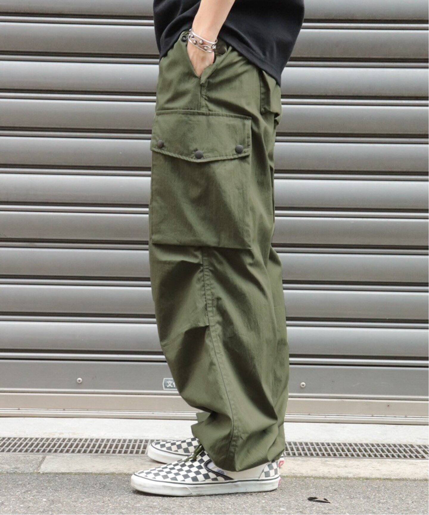 NEEDLES ニードルズ カーキ コンチスカート サルエルパンツ NEEDLES(ニードルズ)H.D. Pant - BDU(BDU ヒザデルパンツ)2024SS