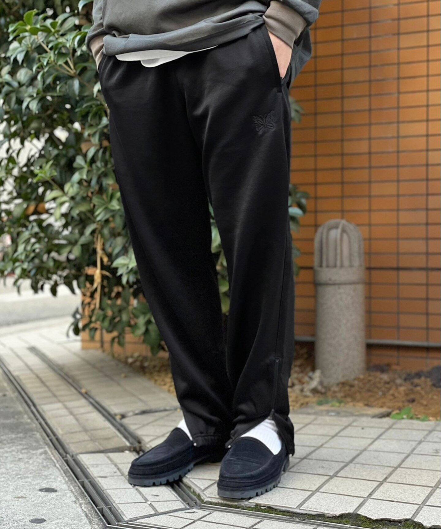 NEEDLES / ニードルズ】ZIPPED SWEAT PANT - C/PE BRIGHT JERSEY 