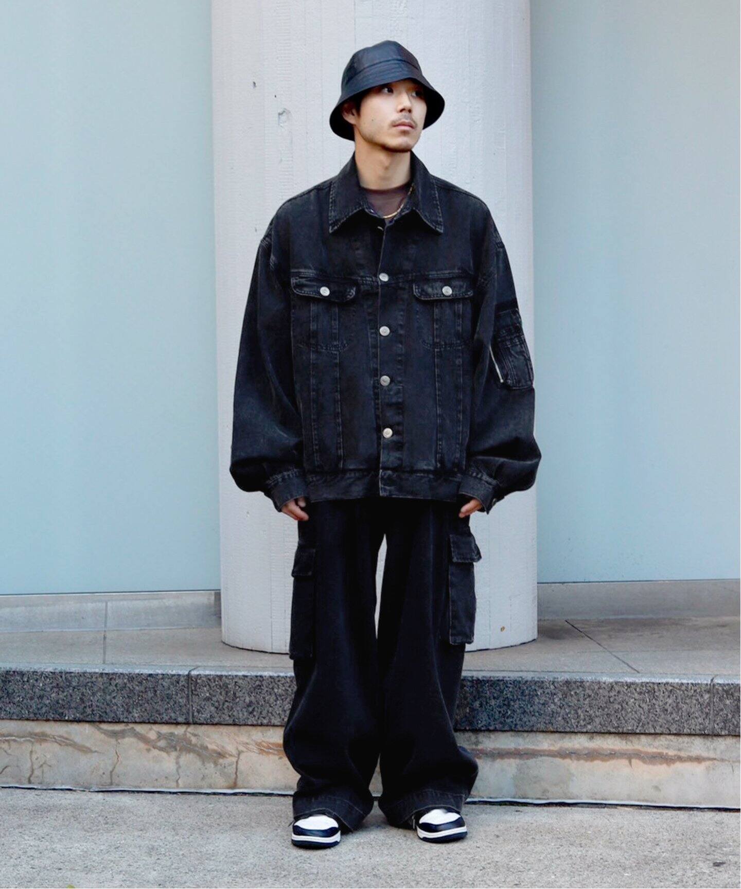 WILLY CHAVARRIA / ウィリー チャバリア】DENIM CARGO POCKET PANTS 