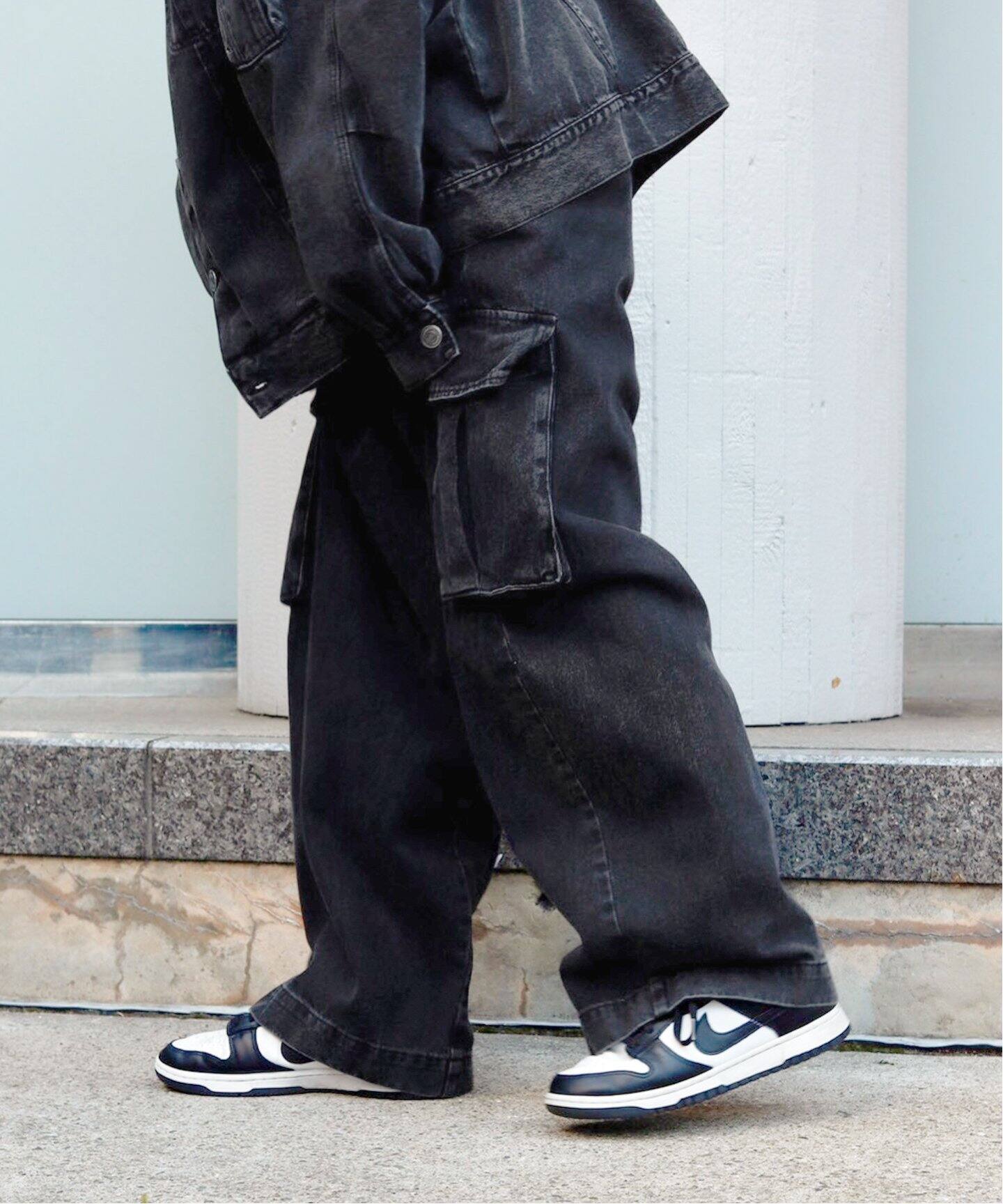 WILLY CHAVARRIA / ウィリー チャバリア】DENIM CARGO POCKET PANTS 